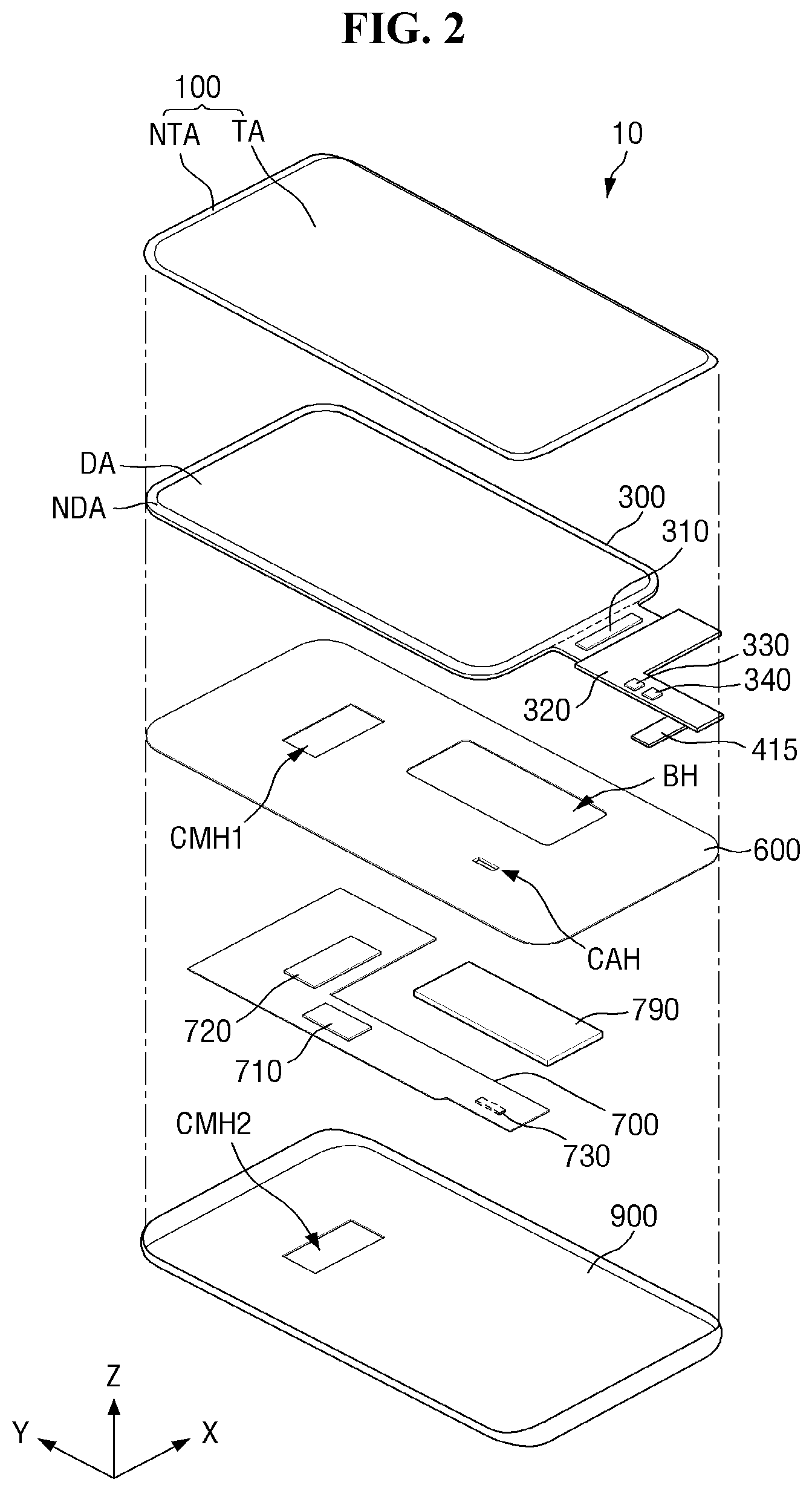 Patent US11785805 Figure 2 – Display device with pixel circuit having a plurality of transistors