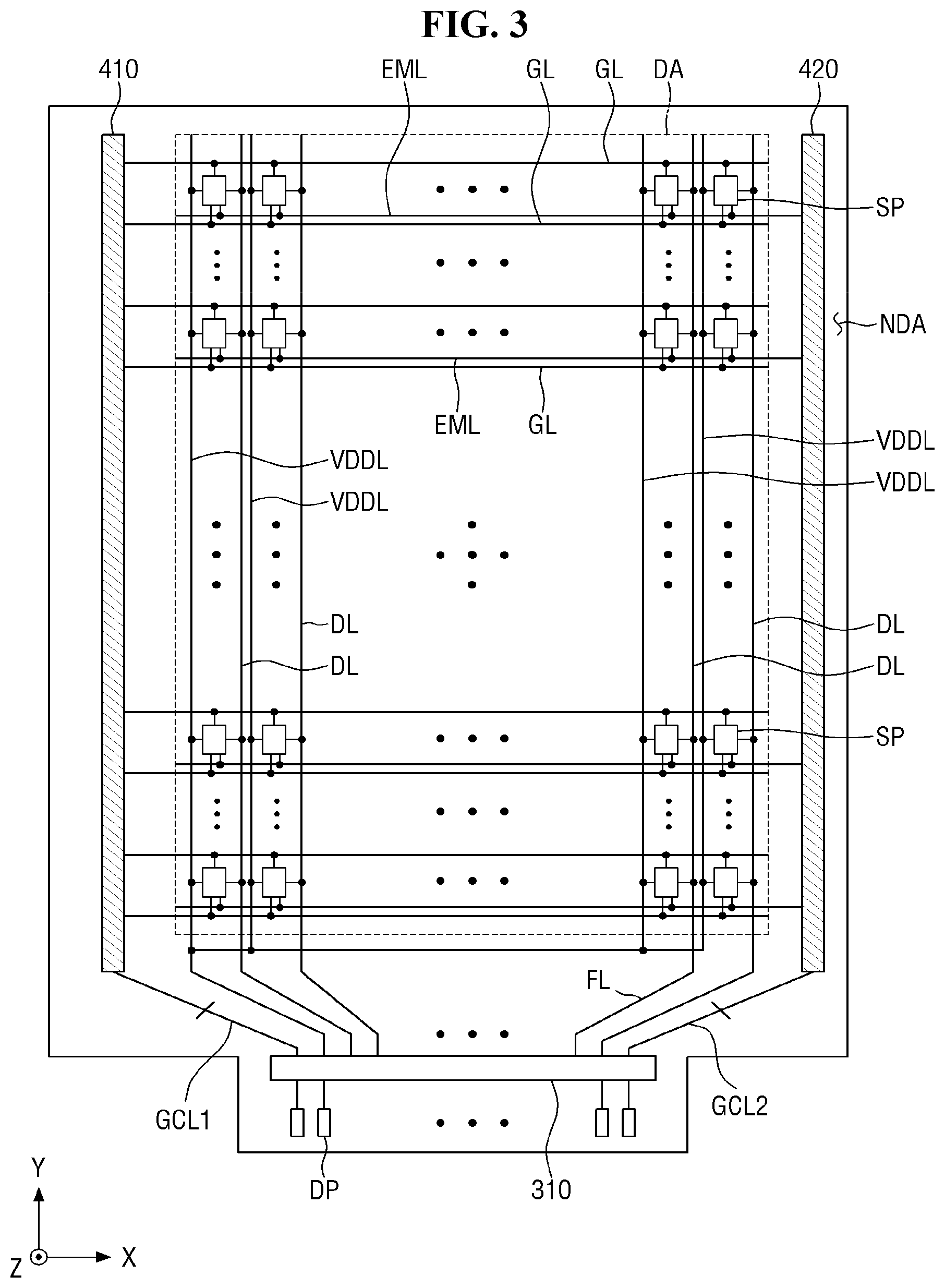 Patent US11785805 Figure 3 – Display device with pixel circuit having a plurality of transistors
