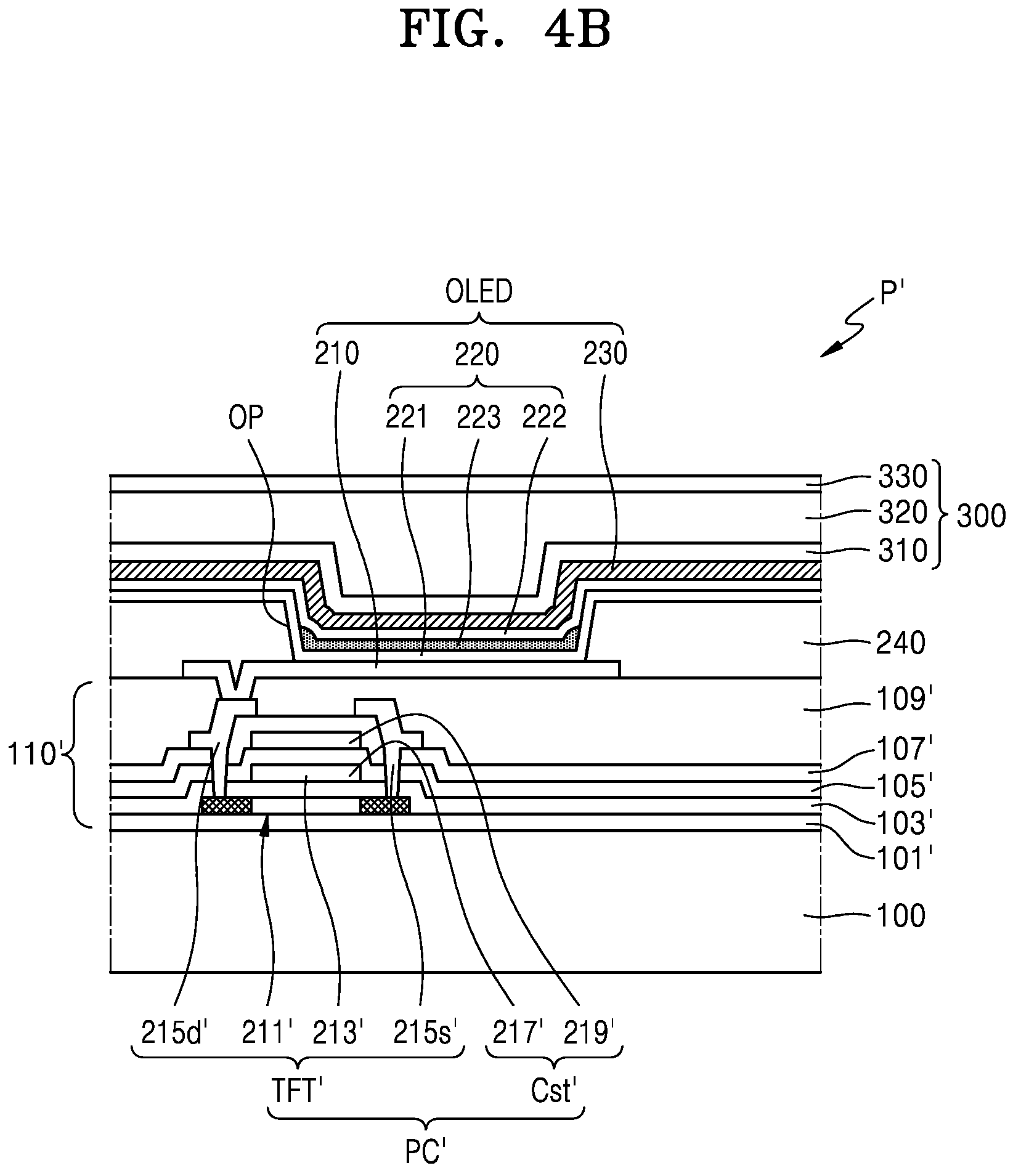 Patent US11785807 Figure 6 – Display apparatus