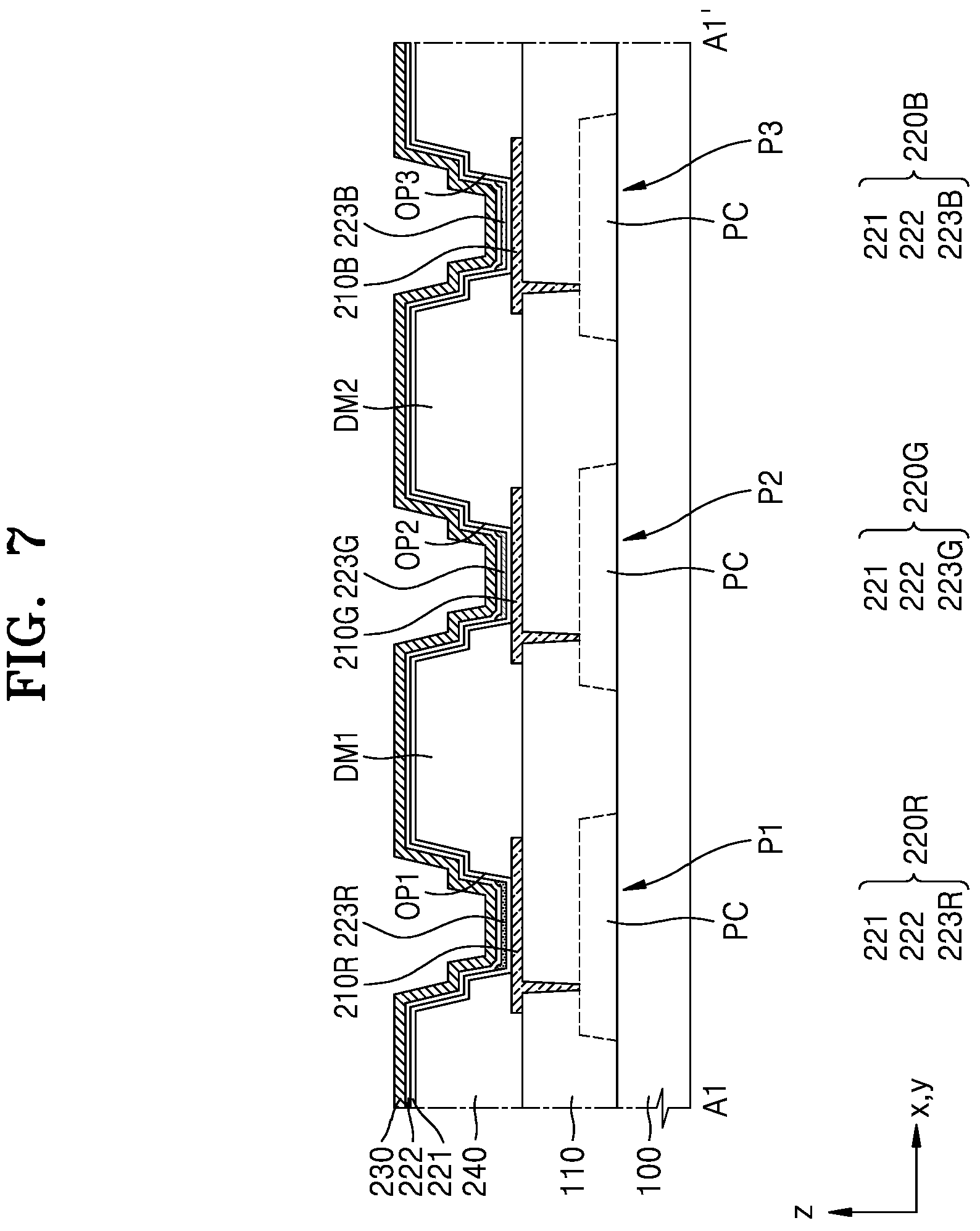 Patent US11785807 Figure 9 – Display apparatus