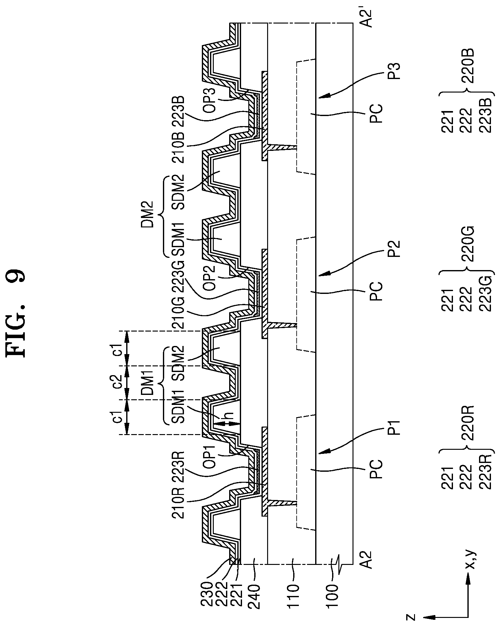 Patent US11785807 Figure 11 – Display apparatus