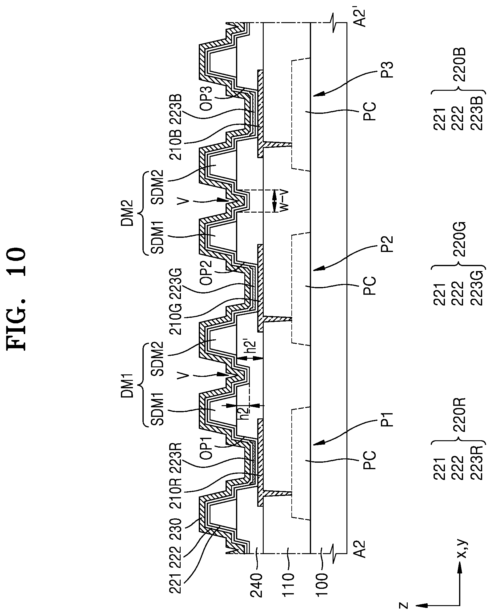 Patent US11785807 Figure 12 – Display apparatus