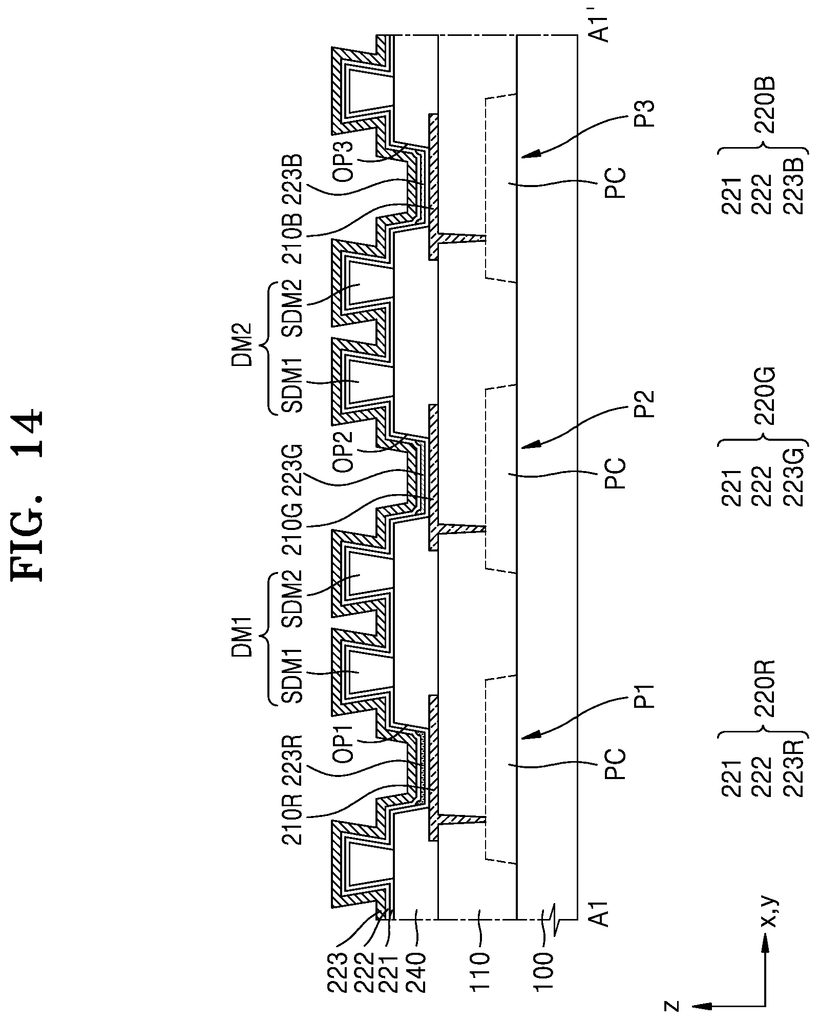 Patent US11785807 Figure 16 – Display apparatus