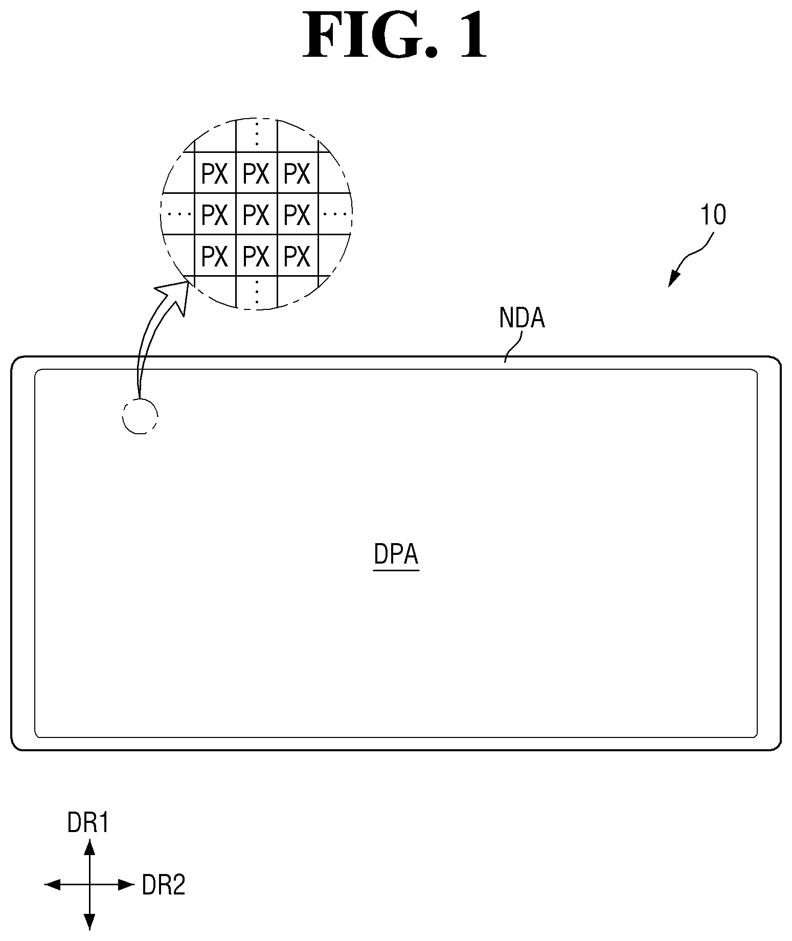 Patent US11785809 — Display device — Figure 1