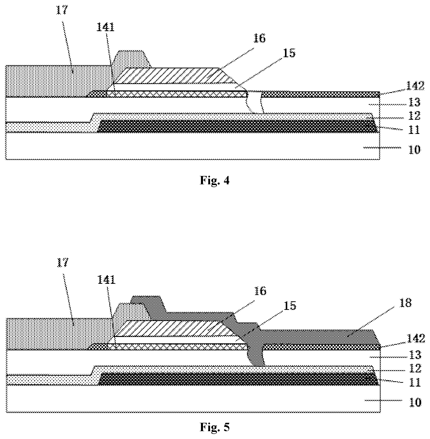 Patent US11785811 Figure 2 – Array substrate comprising an interlay insulation layer including at least two inorganic insulation layers and at least one organic insulation layer laminated one on another