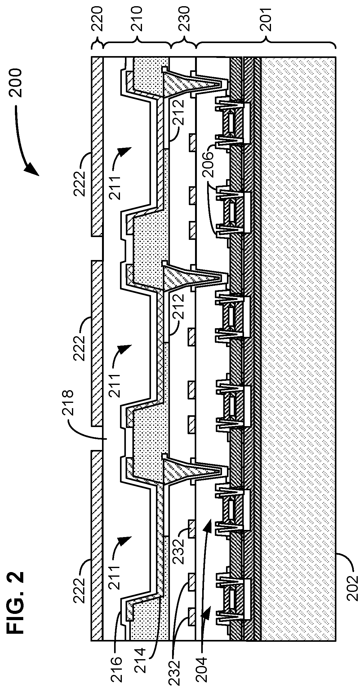 Patent US11785813 Figure 2 – Touch-sensitive display with shielding layer