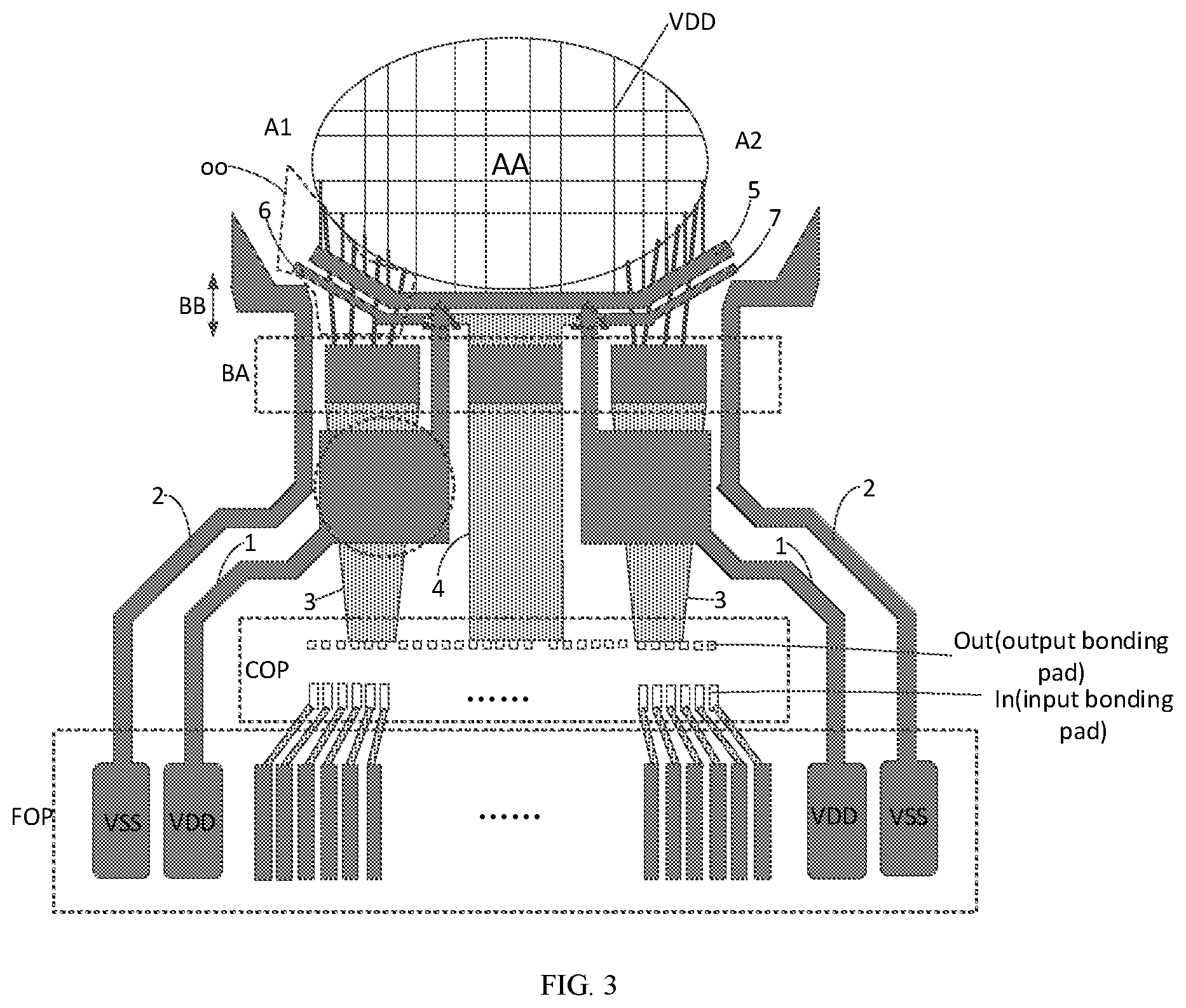Patent US11785814 Figure 3 – Display panel and display device