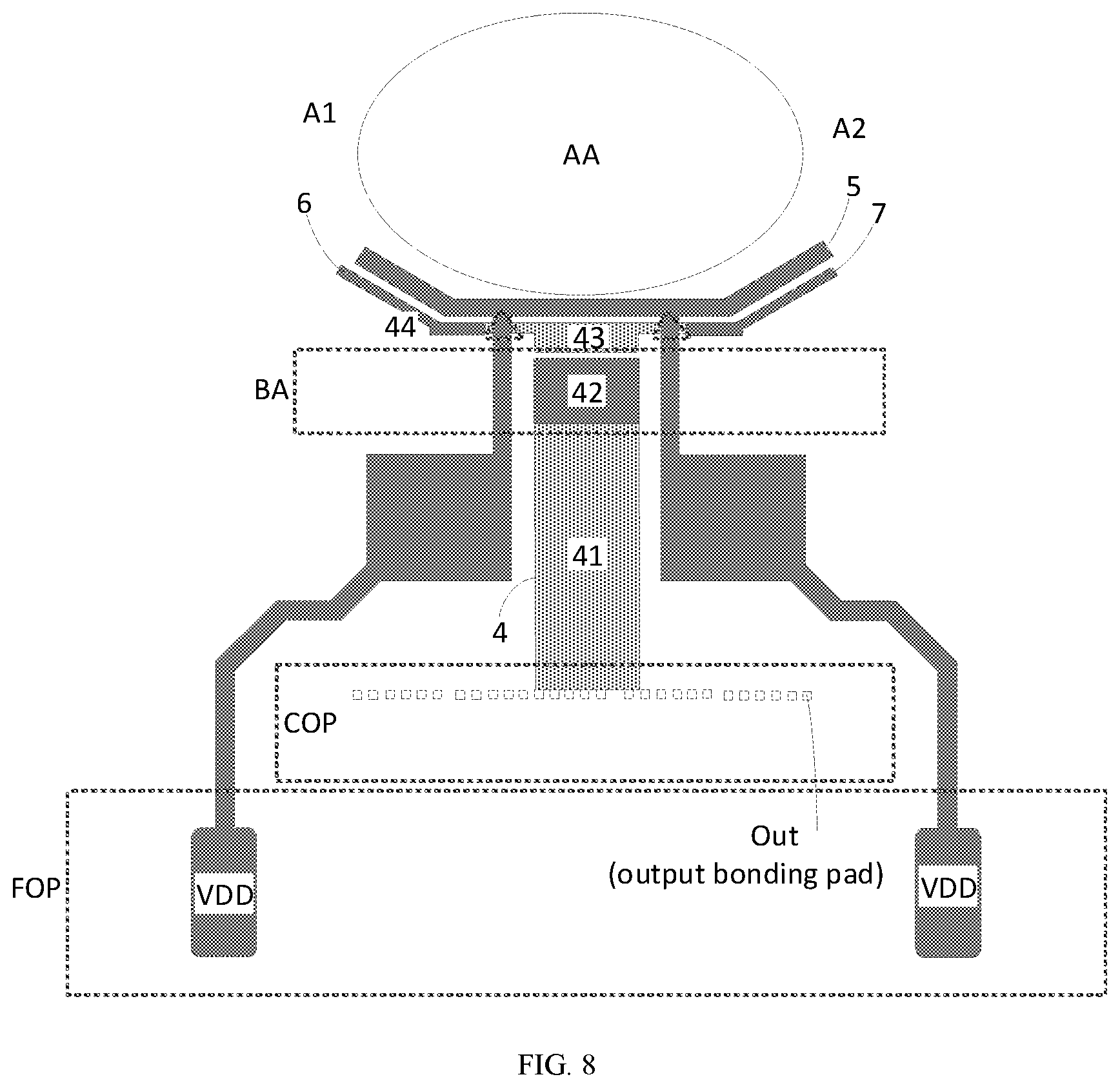Patent US11785814 Figure 8 – Display panel and display device
