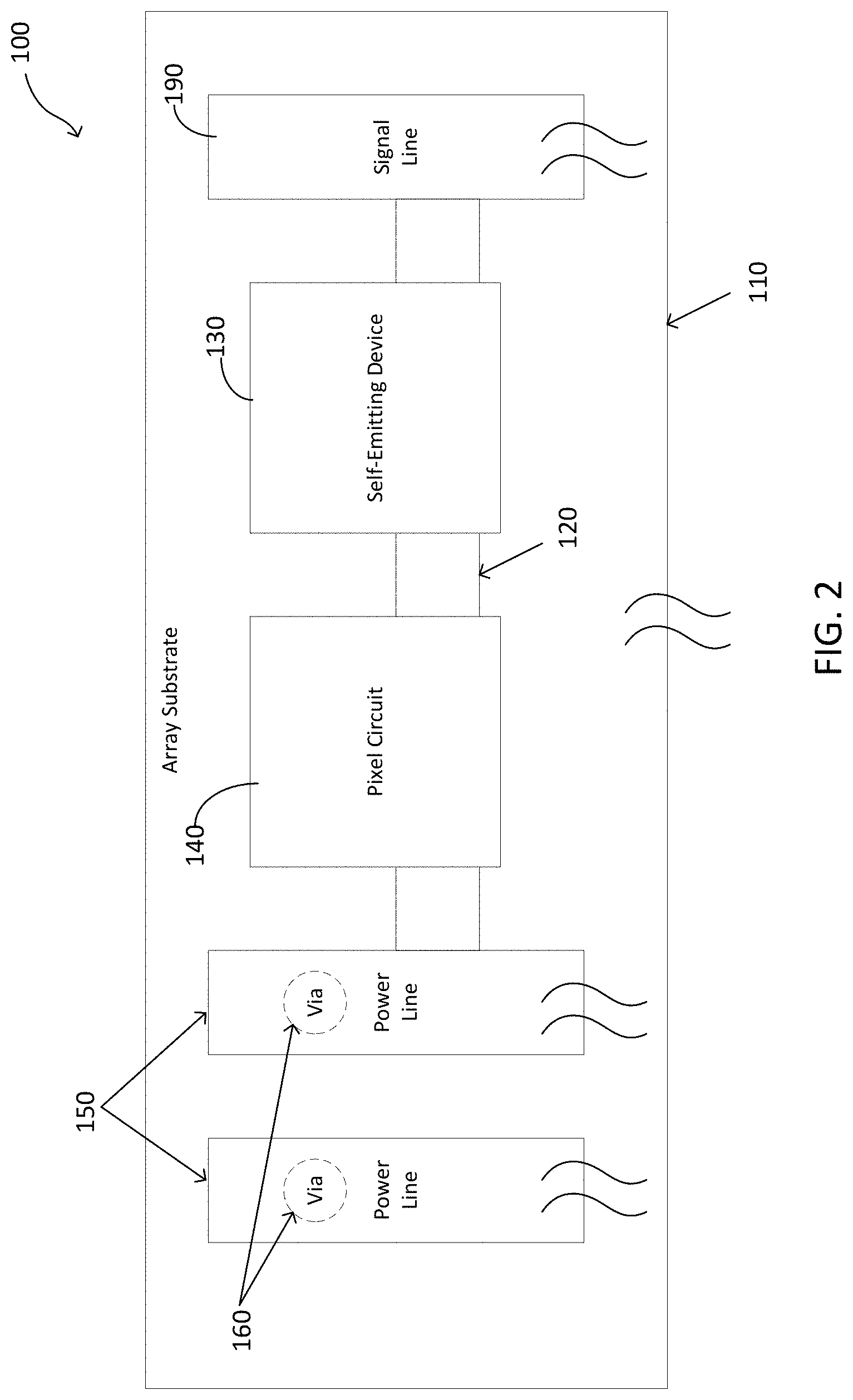 Patent US11785815 Figure 2 – Flat panel device electrode structure