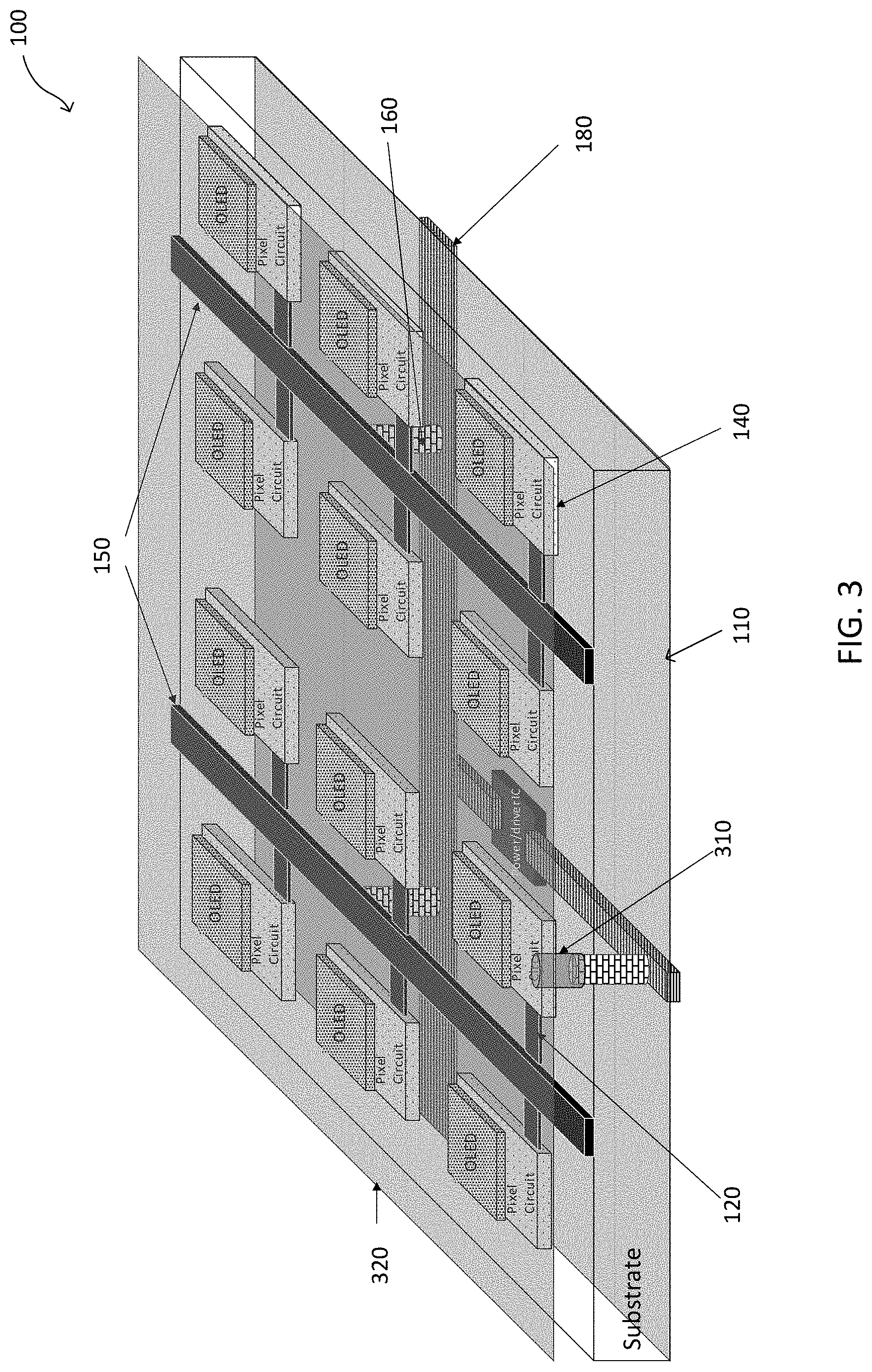 Patent US11785815 Figure 3 – Flat panel device electrode structure