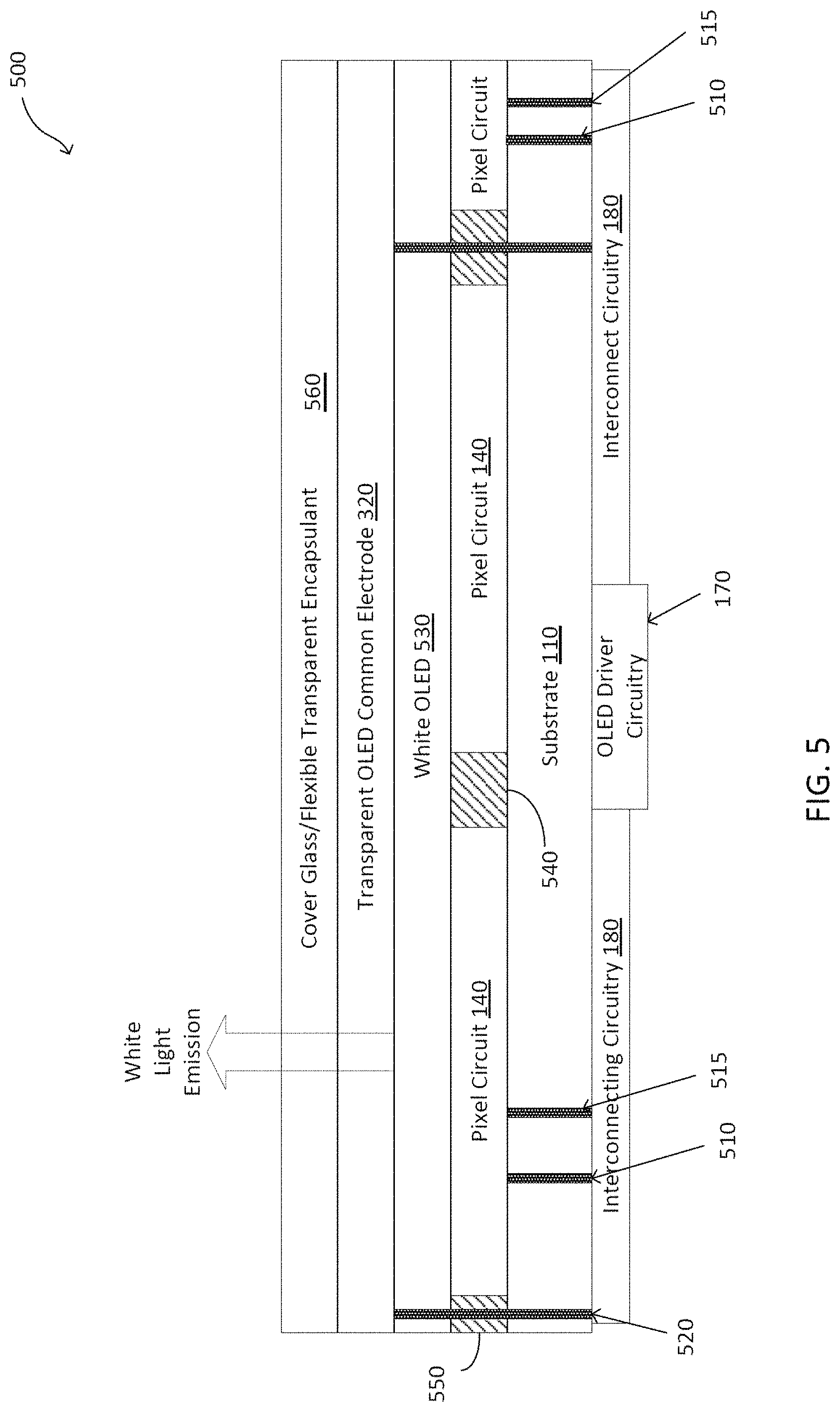 Patent US11785815 Figure 5 – Flat panel device electrode structure