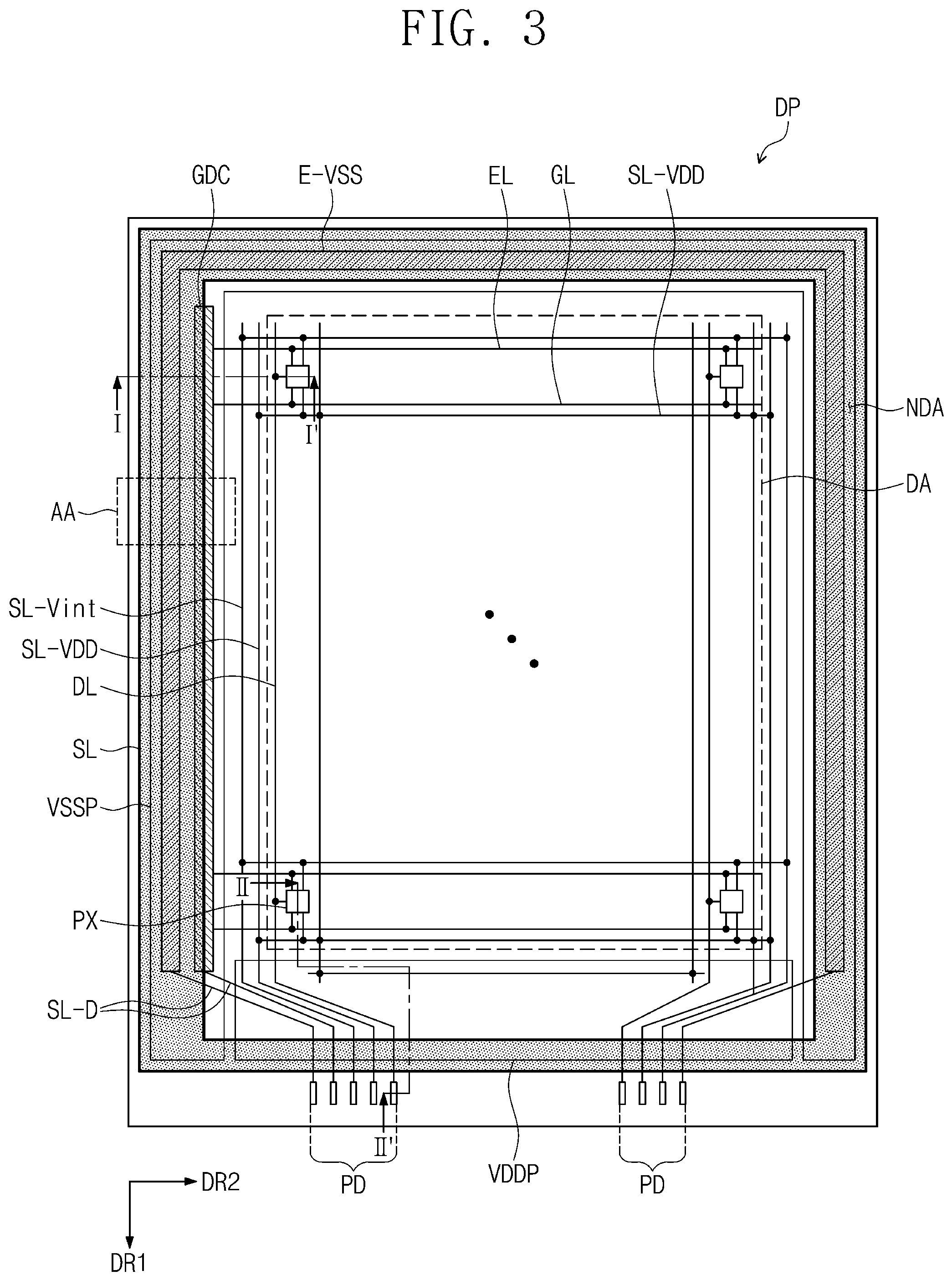 Patent US11785818 Figure 3 – Organic light emitting display apparatus
