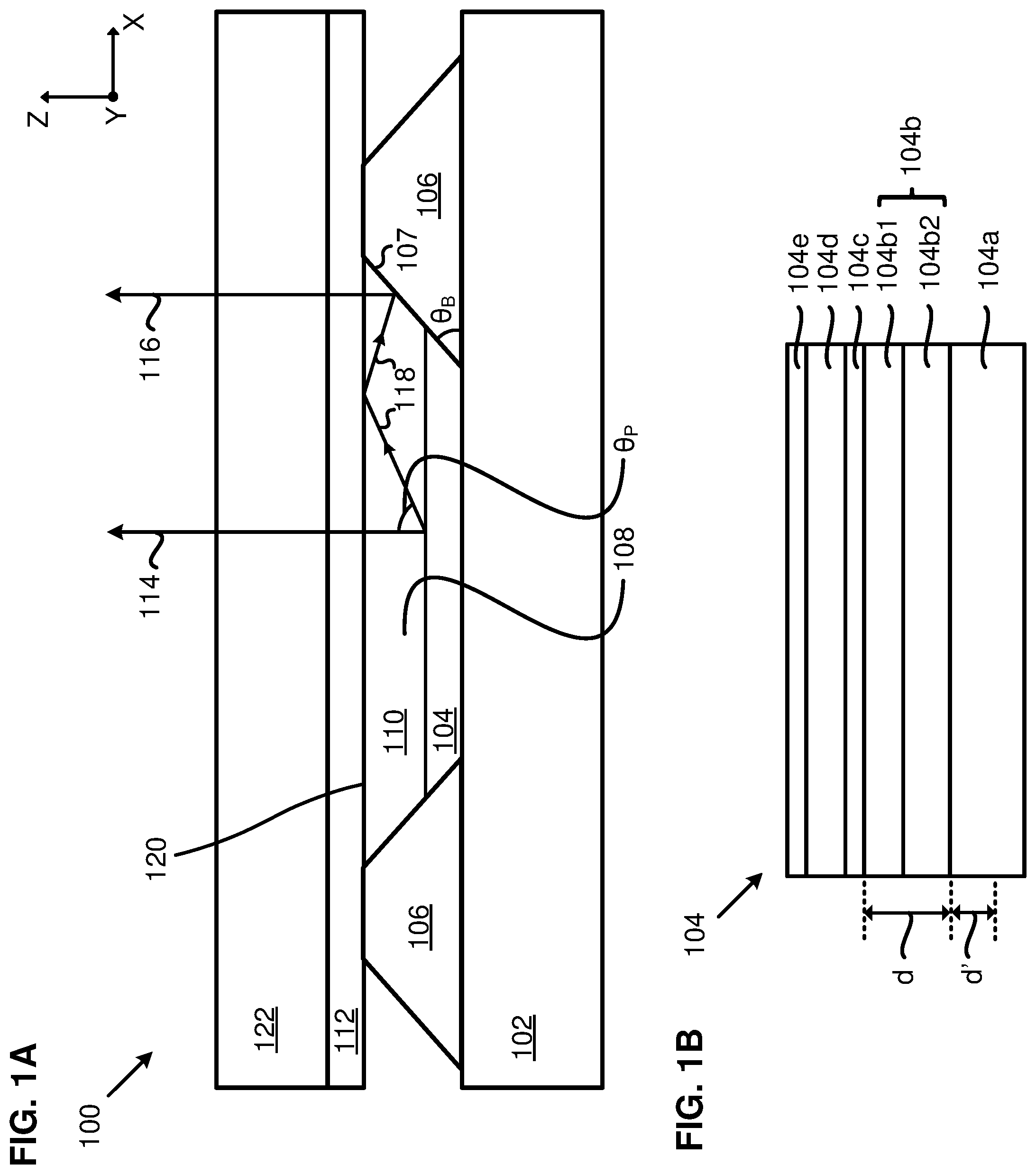 Patent US11785819 Figure 1 – Layers for improved extraction for transparent cathode emissive displays