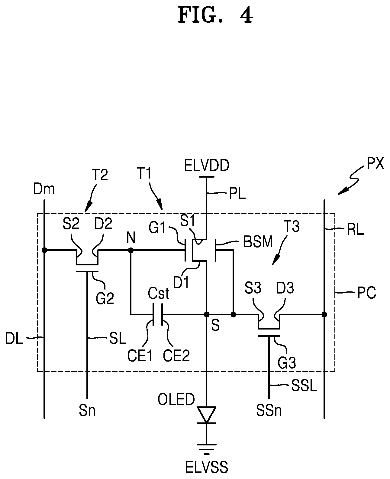 Patent US11785822 Figure 4 – Display apparatus including concave portion