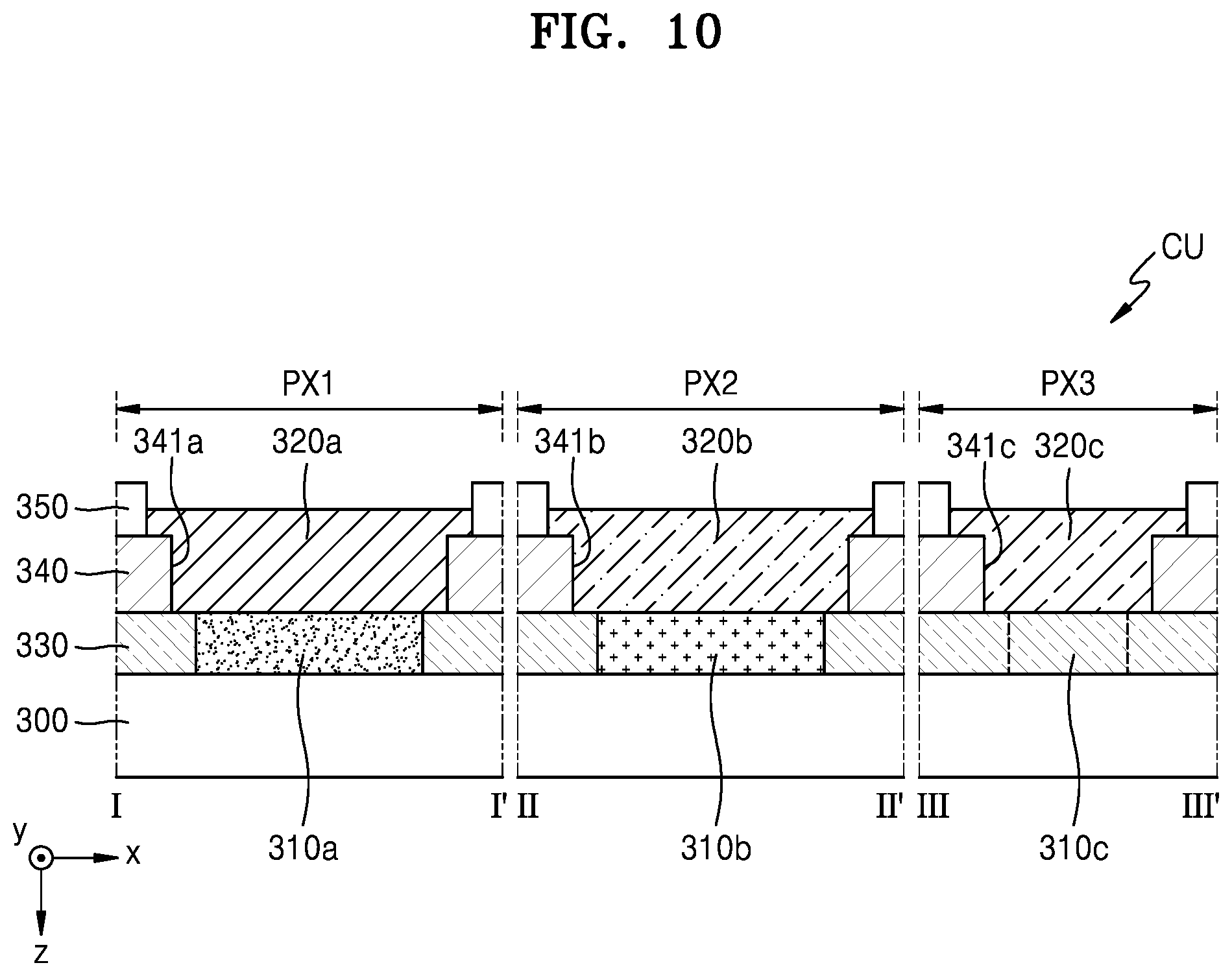 Patent US11785822 Figure 10 – Display apparatus including concave portion