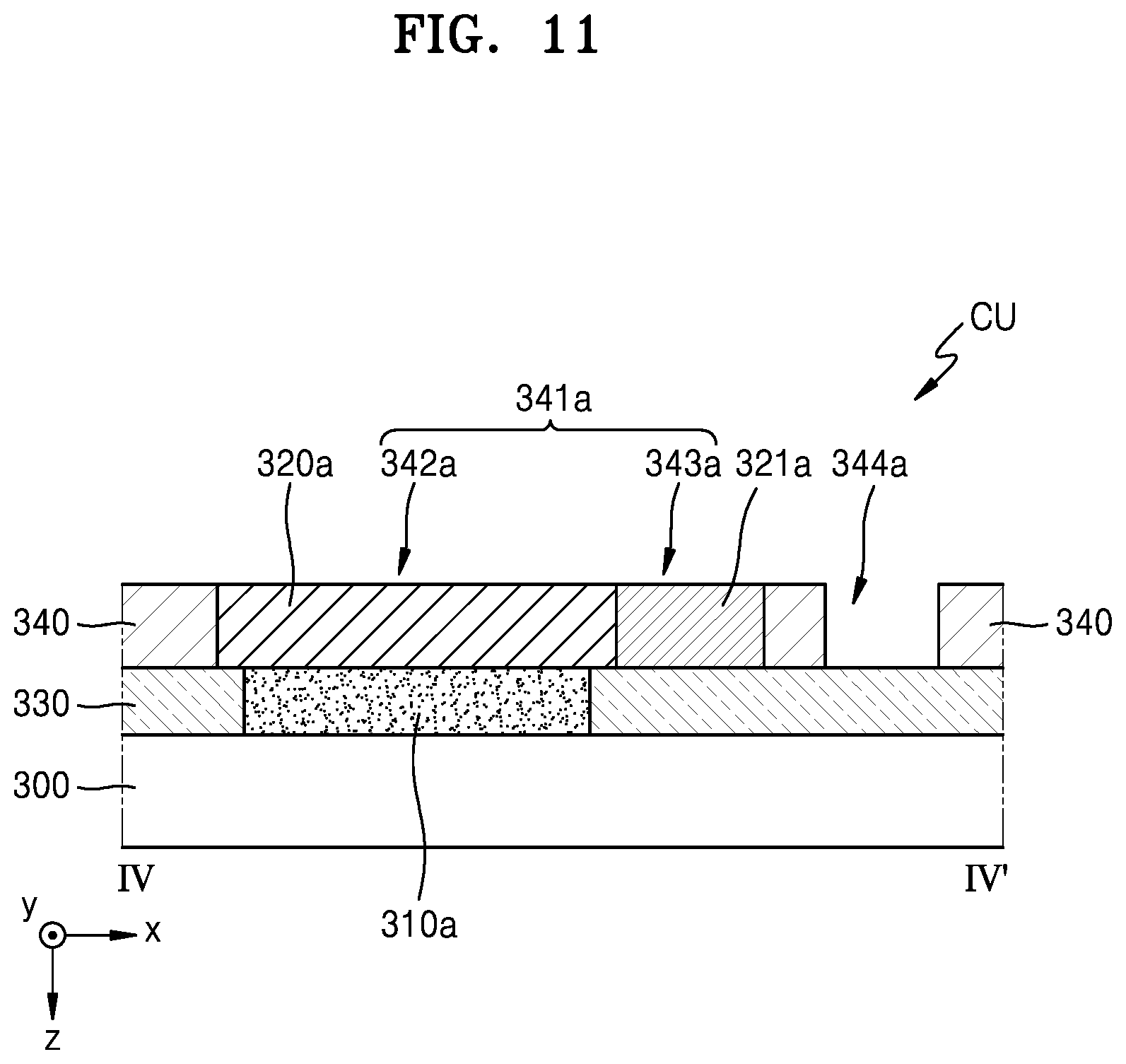 Patent US11785822 Figure 11 – Display apparatus including concave portion