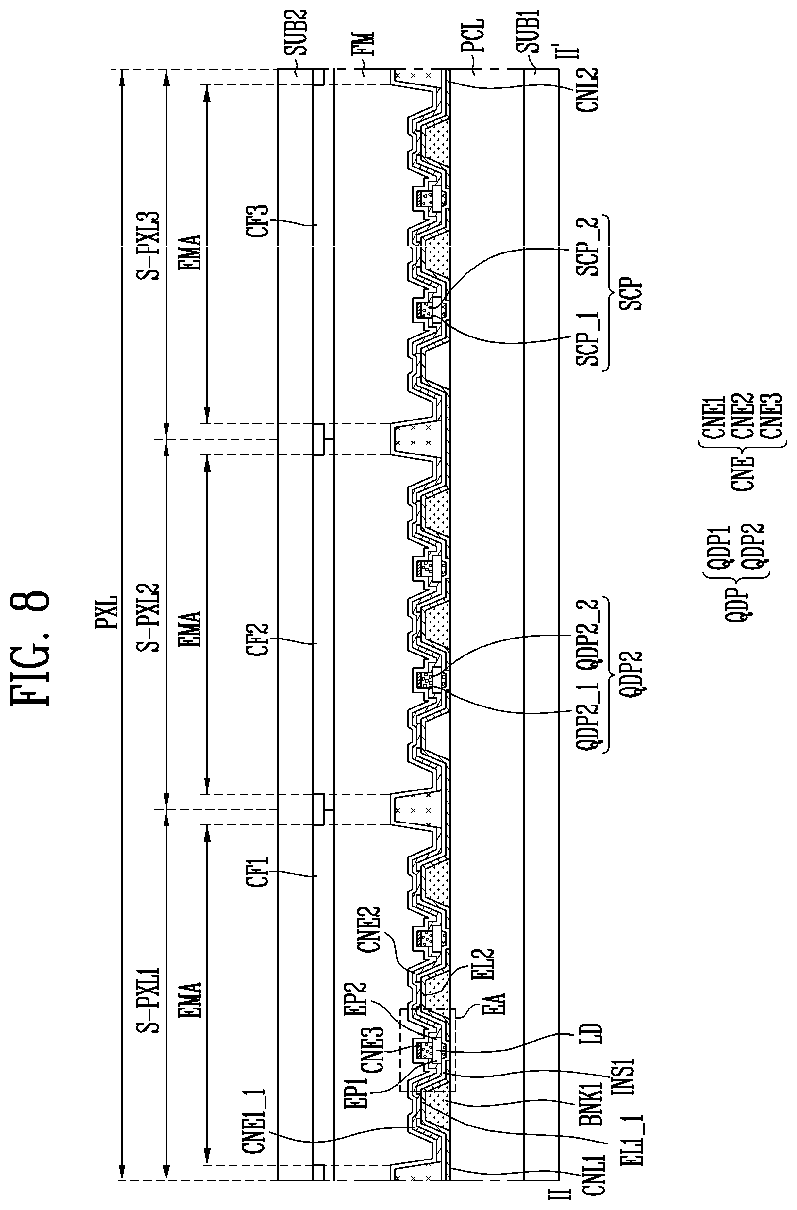 Patent US11785824 Figure 12 – Display device and manufacturing method thereof