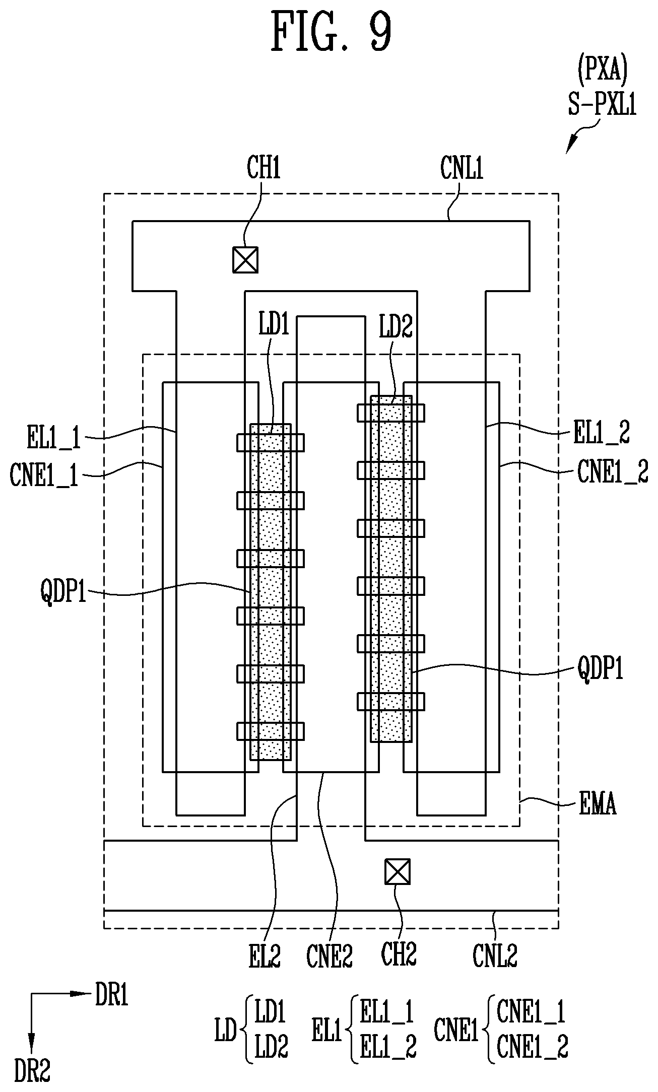 Patent US11785824 Figure 13 – Display device and manufacturing method thereof