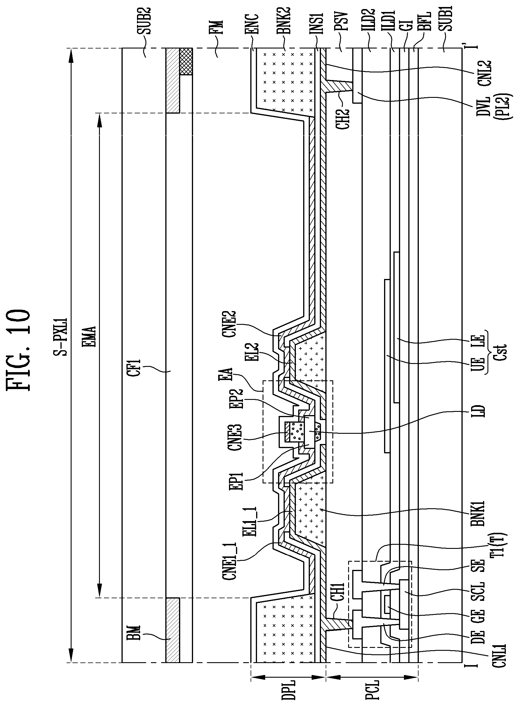 Patent US11785824 Figure 14 – Display device and manufacturing method thereof