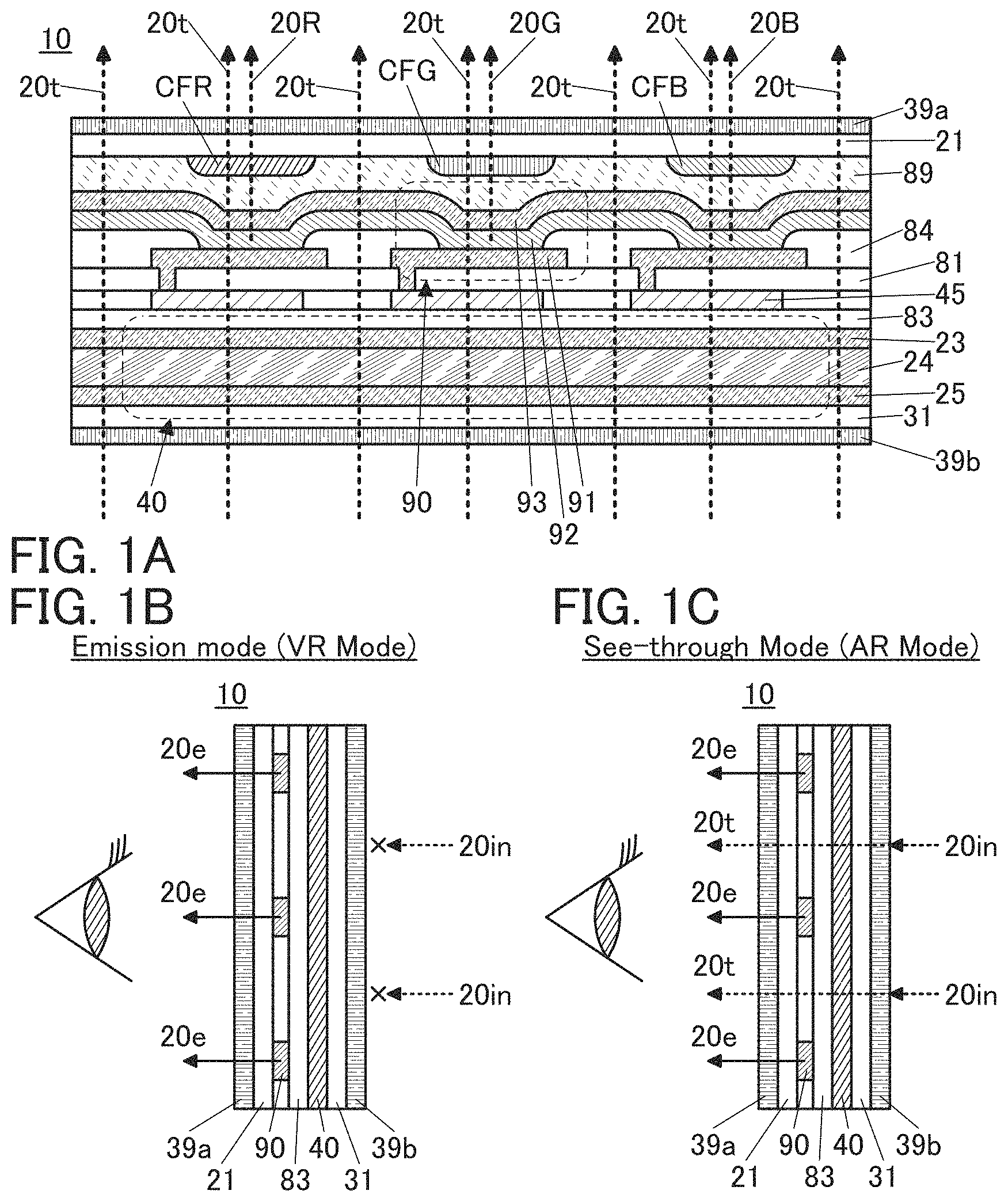 Patent US11785827 Figure 1 – Display device and driving method of display device