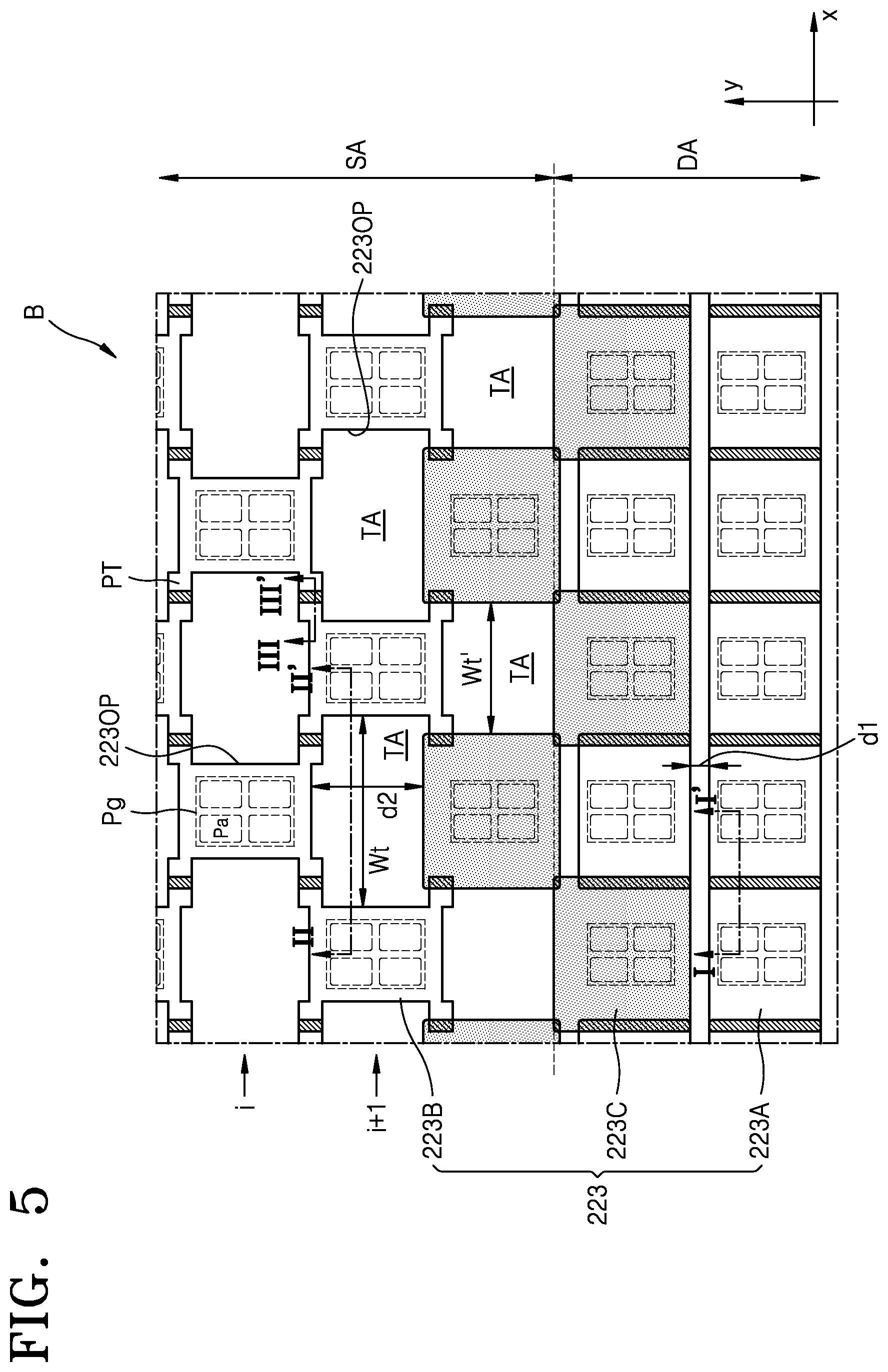 Patent US11785829 Figure 6 – Display apparatus and method of manufacturing the same, the method including depositing different electrode portions by moving a mask