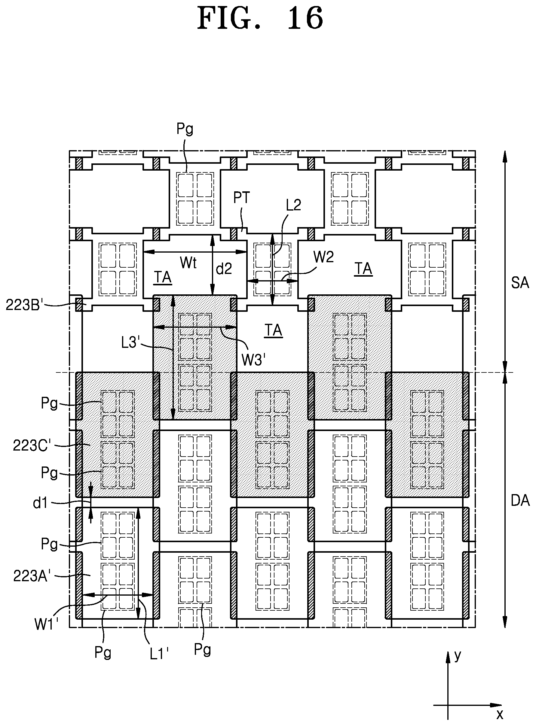 Patent US11785829 Figure 18 – Display apparatus and method of manufacturing the same, the method including depositing different electrode portions by moving a mask