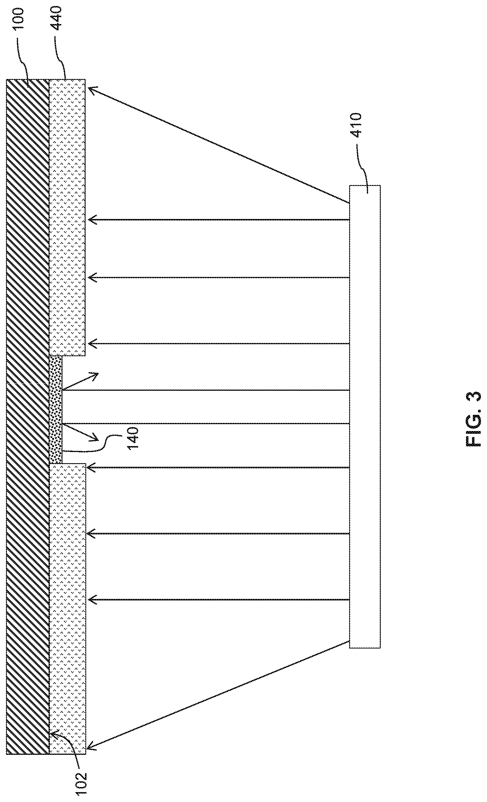 Patent US11785831 Figure 4 – Method for patterning a coating on a surface and device including a patterned coating