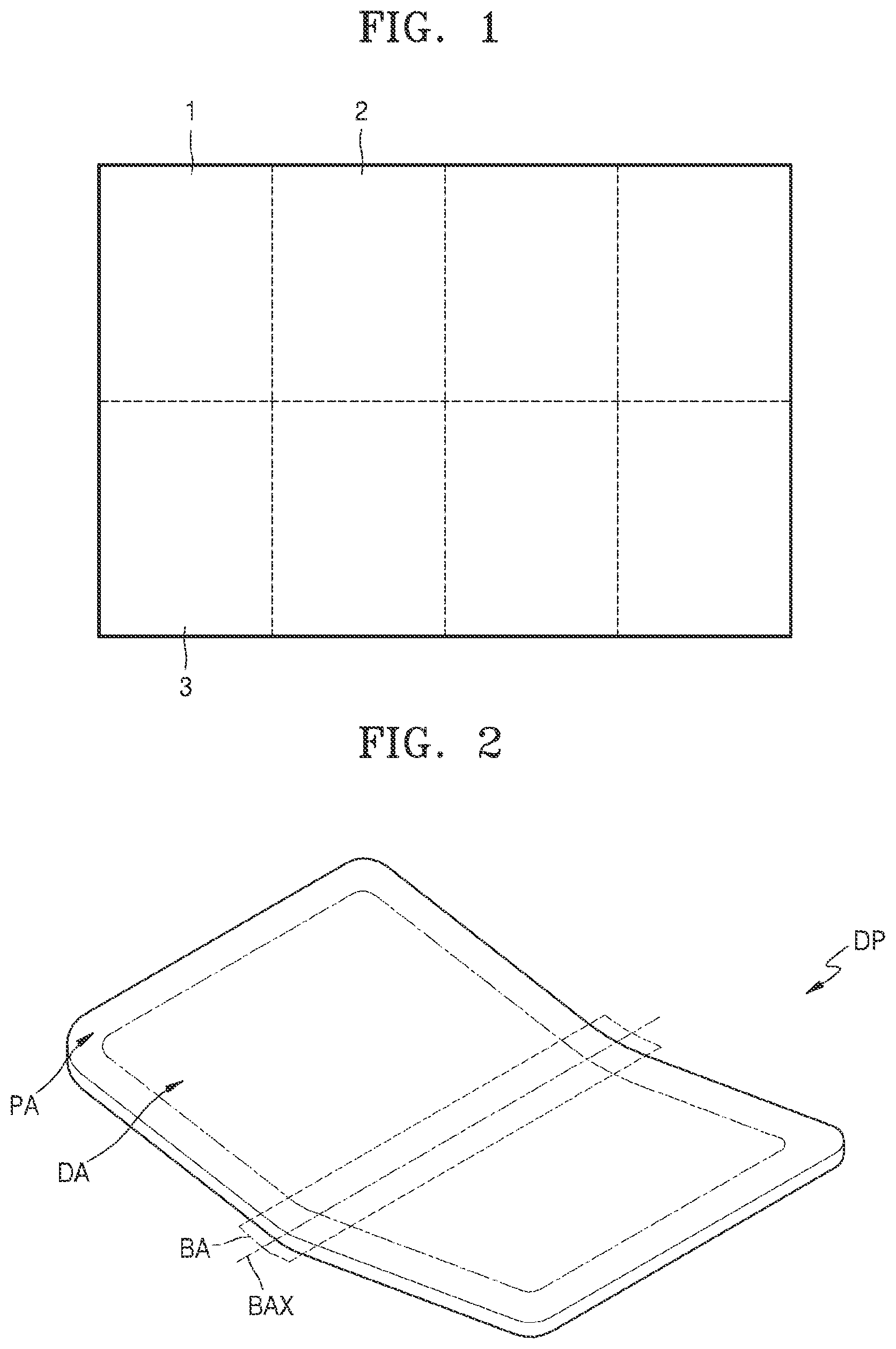 Patent US11785833 Figure 1 – Display apparatus including an anti-crack projection
