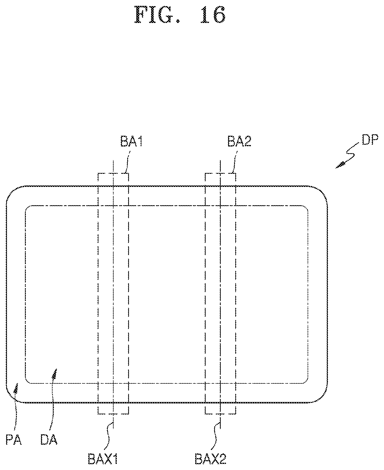 Patent US11785833 Figure 15 – Display apparatus including an anti-crack projection
