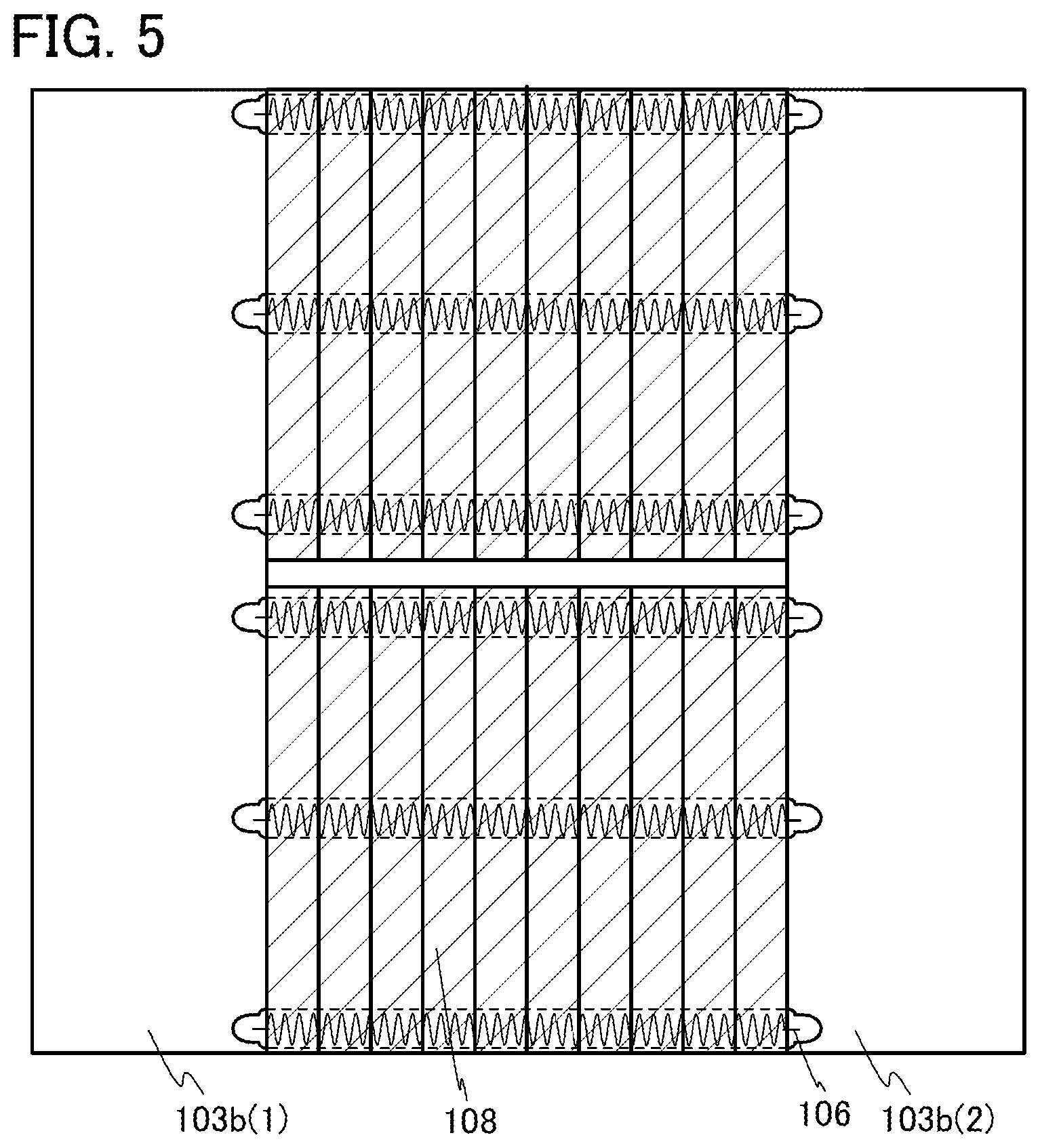 Patent US11785835 Figure 5 – Touch panel having a photoelectric conversion element between the first and second flexible substrates