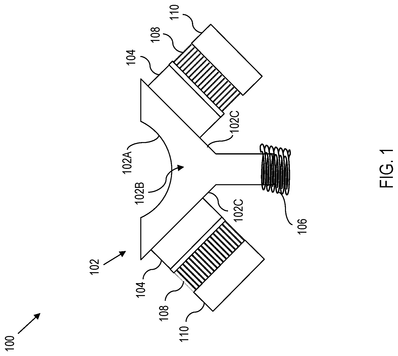 Patent US11785848 Figure 1 – Heat to electric conversion