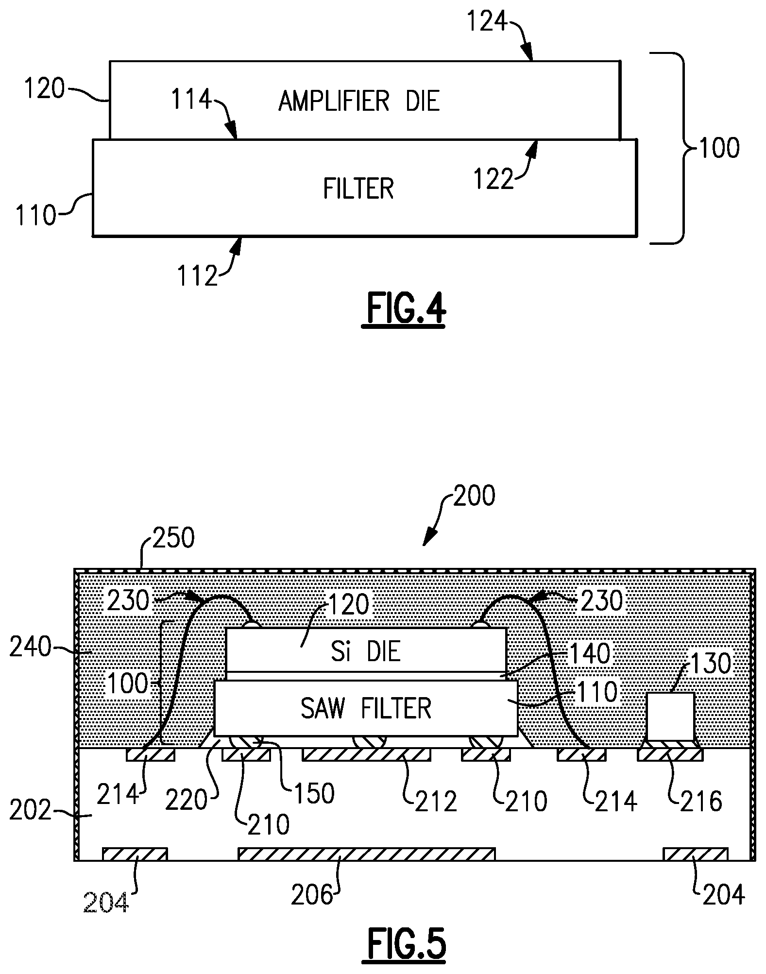 Patent US11785853 Figure 2 – Stack assembly for radio-frequency applications