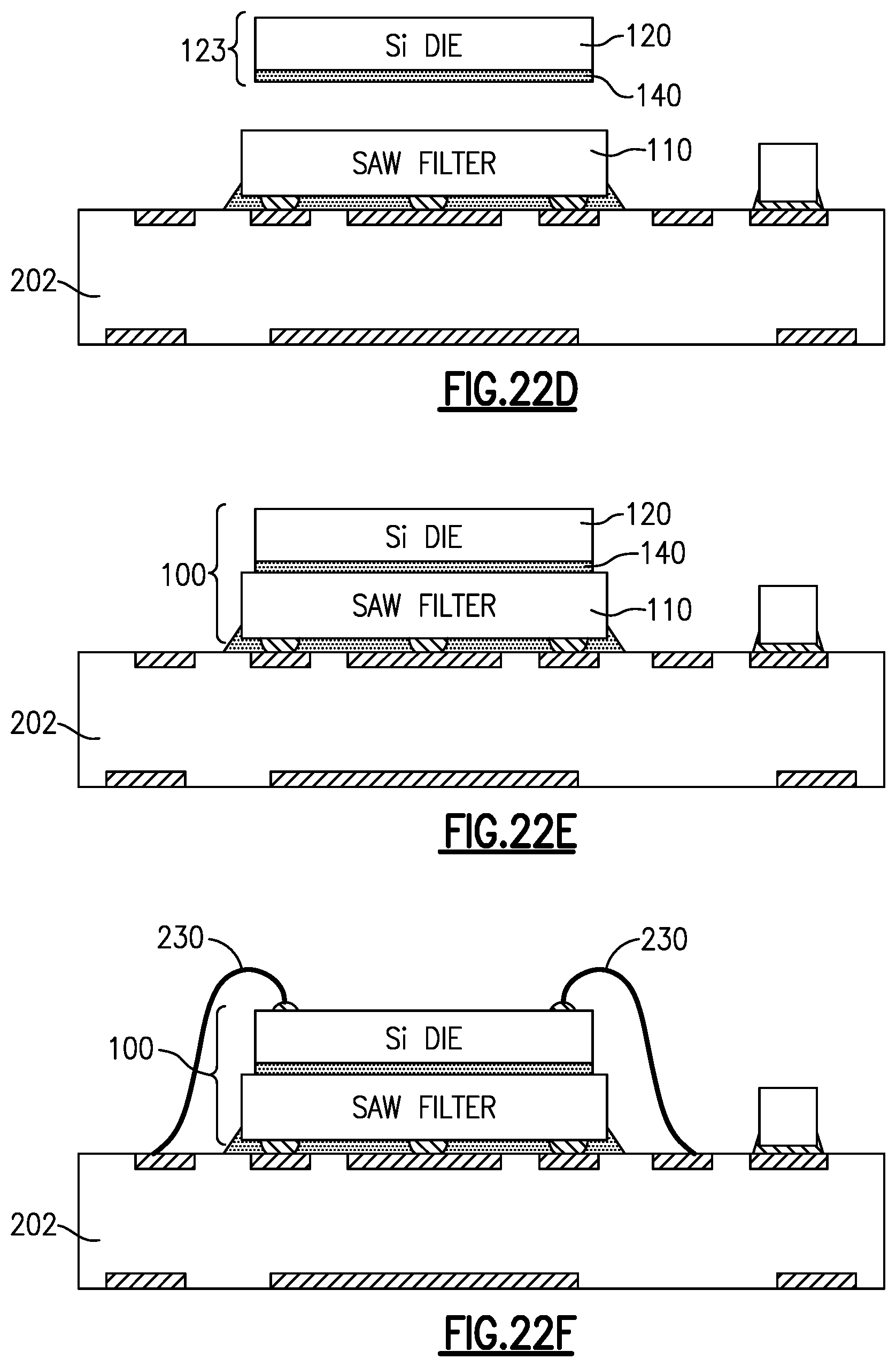 Patent US11785853 Figure 12 – Stack assembly for radio-frequency applications