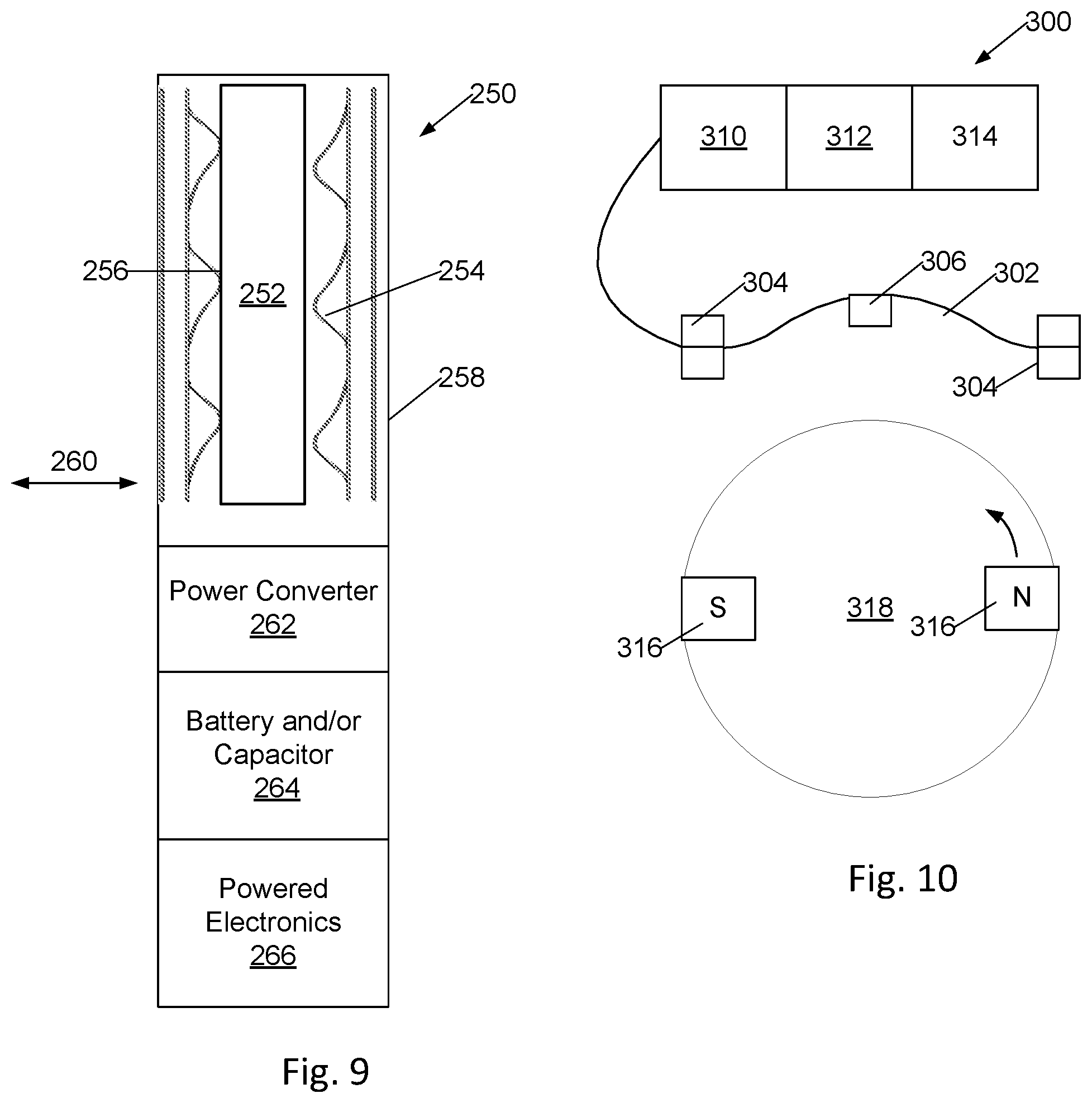 Patent US11785856 Figure 3 – Method and apparatus for energy harvesting using polymeric piezoelectric structures