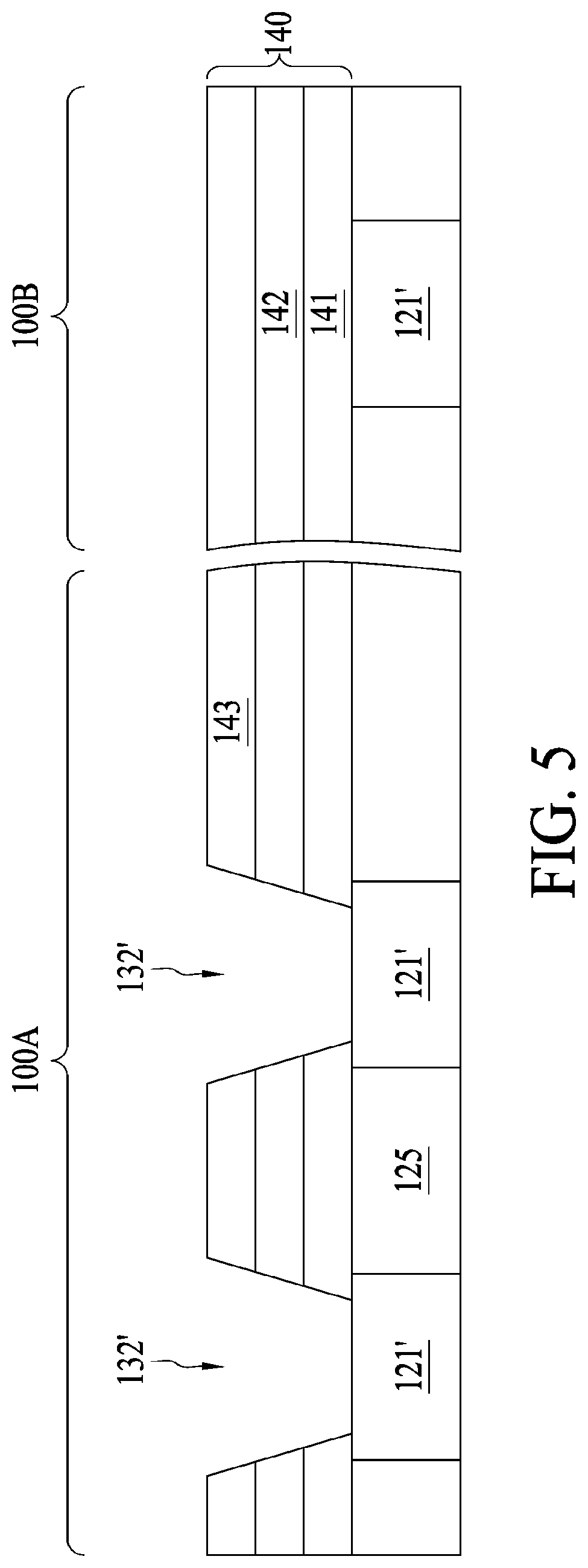 Patent US11785861 Figure 5 – Semiconductor structure and method of manufacturing the same