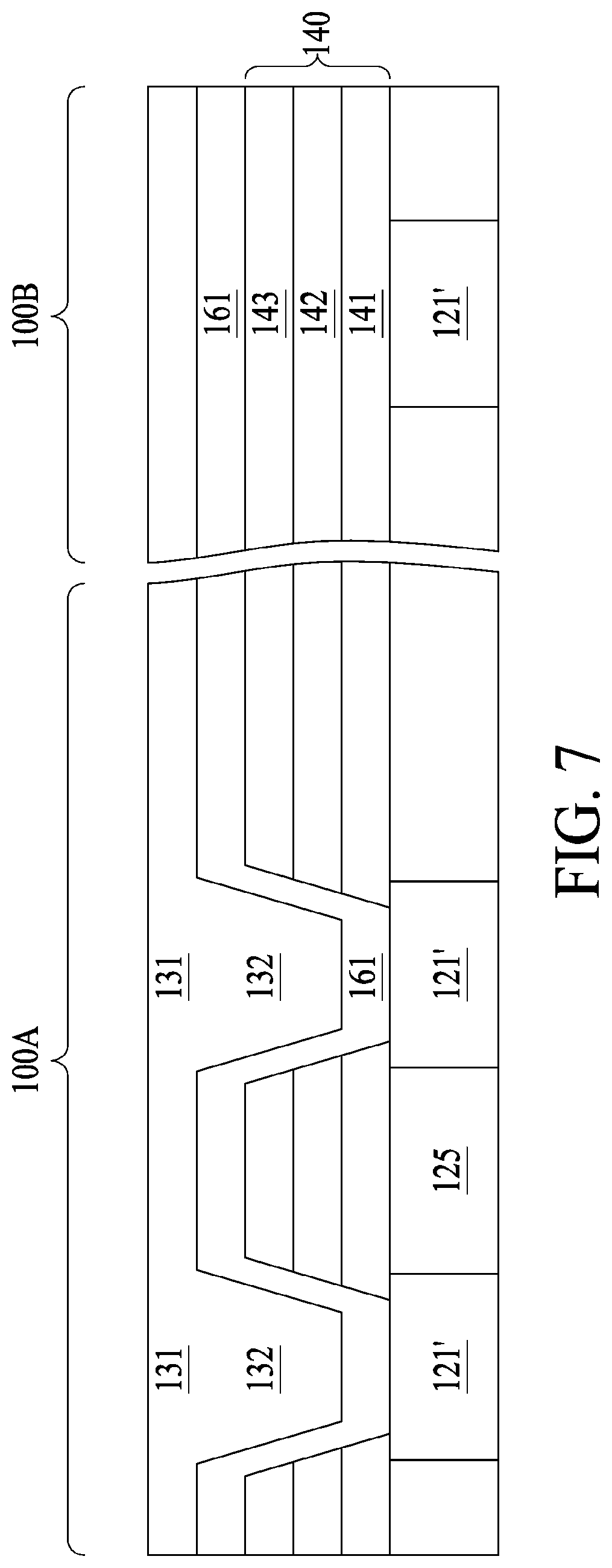Patent US11785861 Figure 7 – Semiconductor structure and method of manufacturing the same