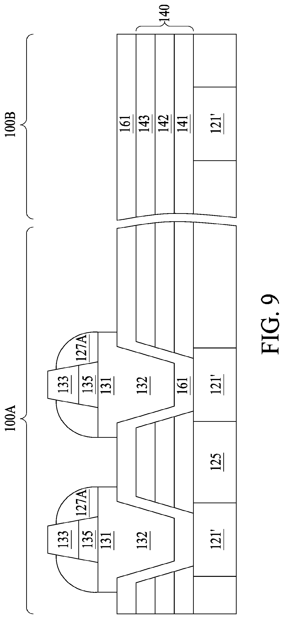 Patent US11785861 Figure 9 – Semiconductor structure and method of manufacturing the same