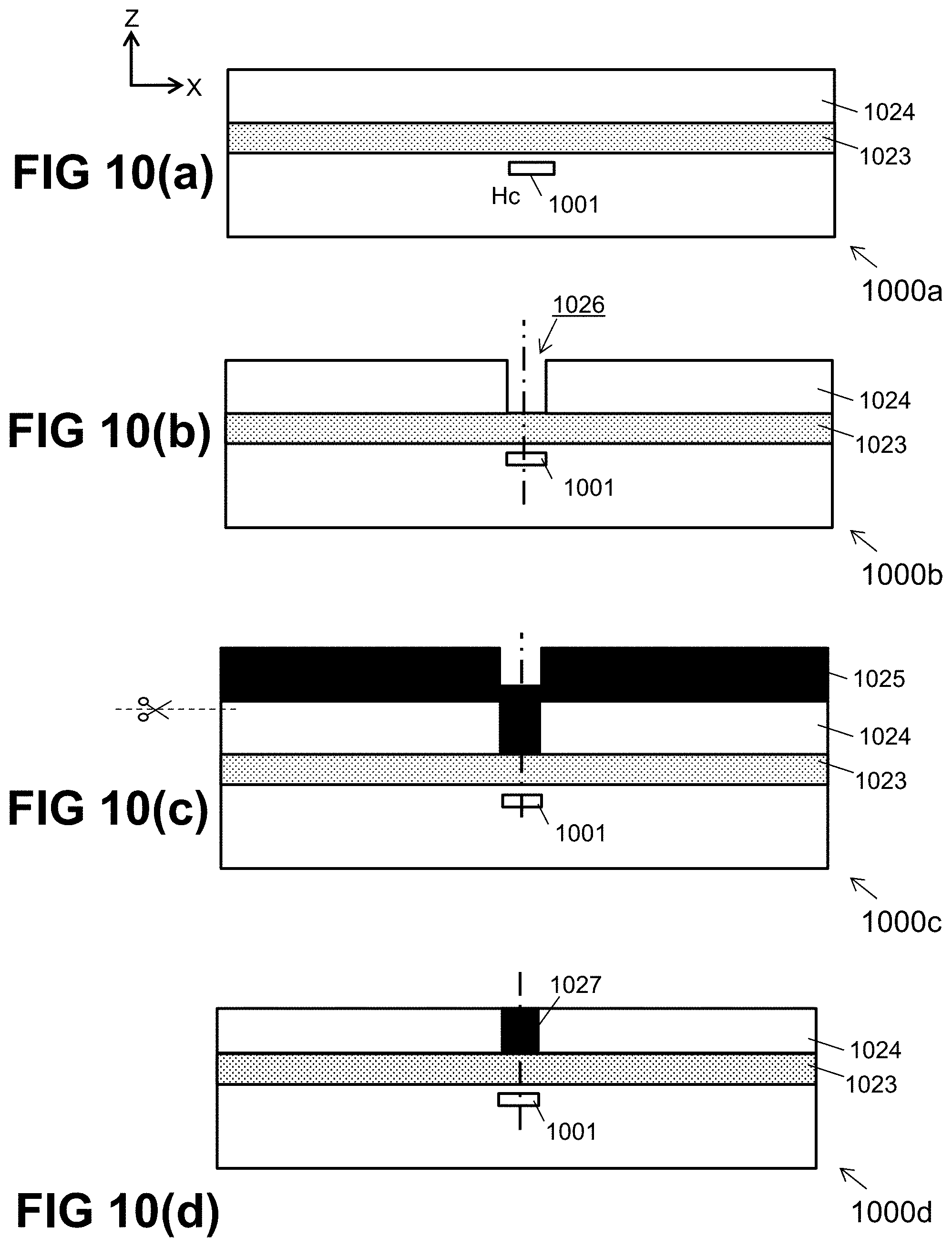 Patent US11785865 Figure 7 – Semiconductor device with integrated magnetic flux concentrator, and method for producing same