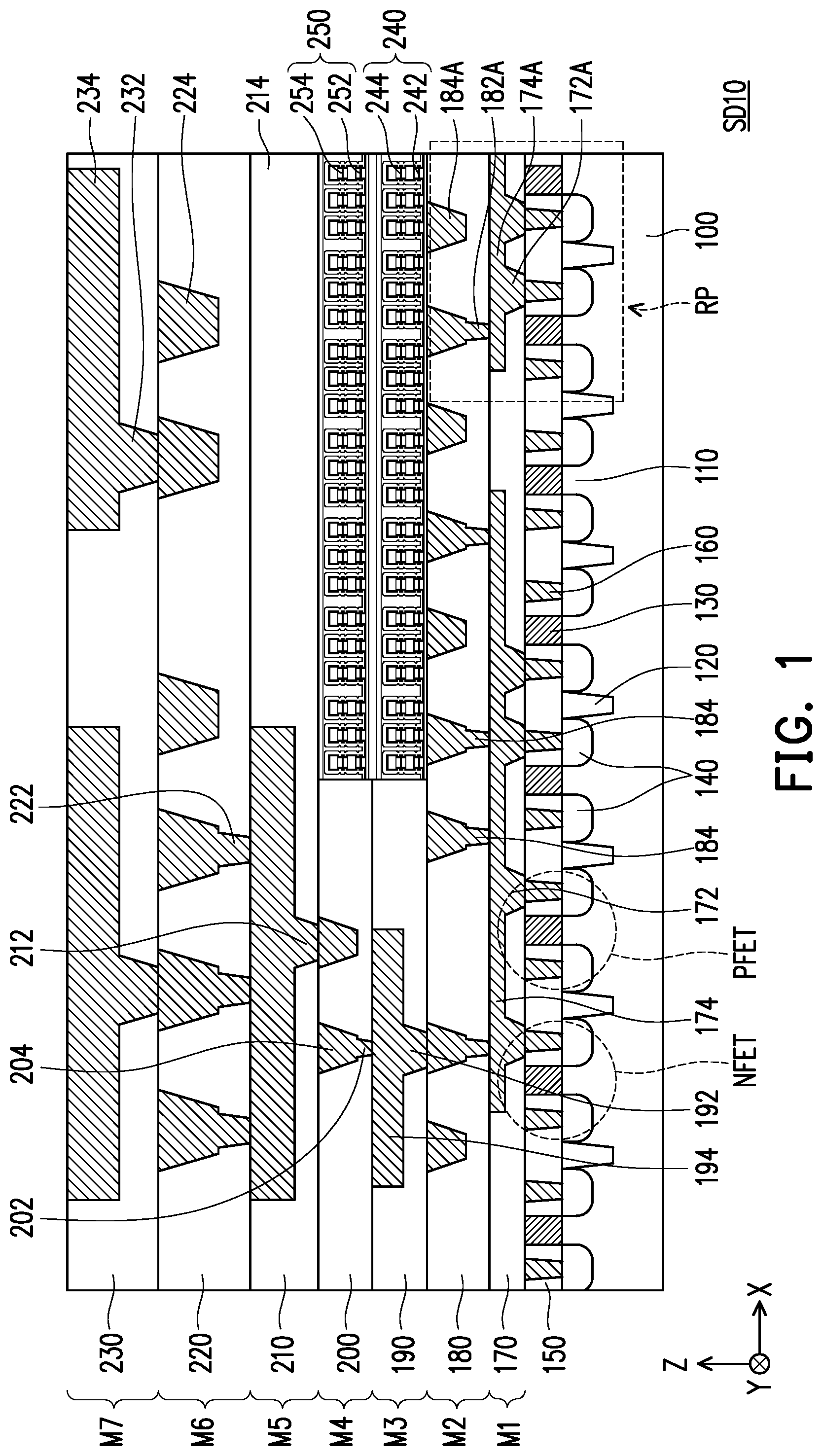 Patent US11785870 — Memory cell, semiconductor device including memory cell, and manufacturing method thereof — Figure 1