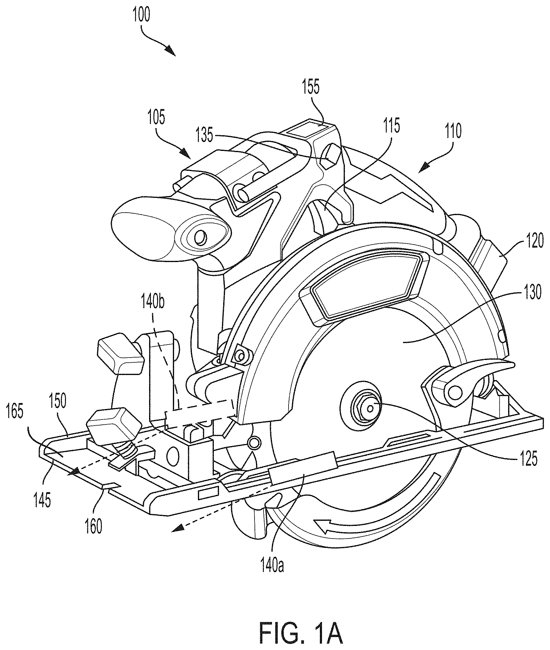 Patent US11787005 Figure 1 – Power tool angle assist