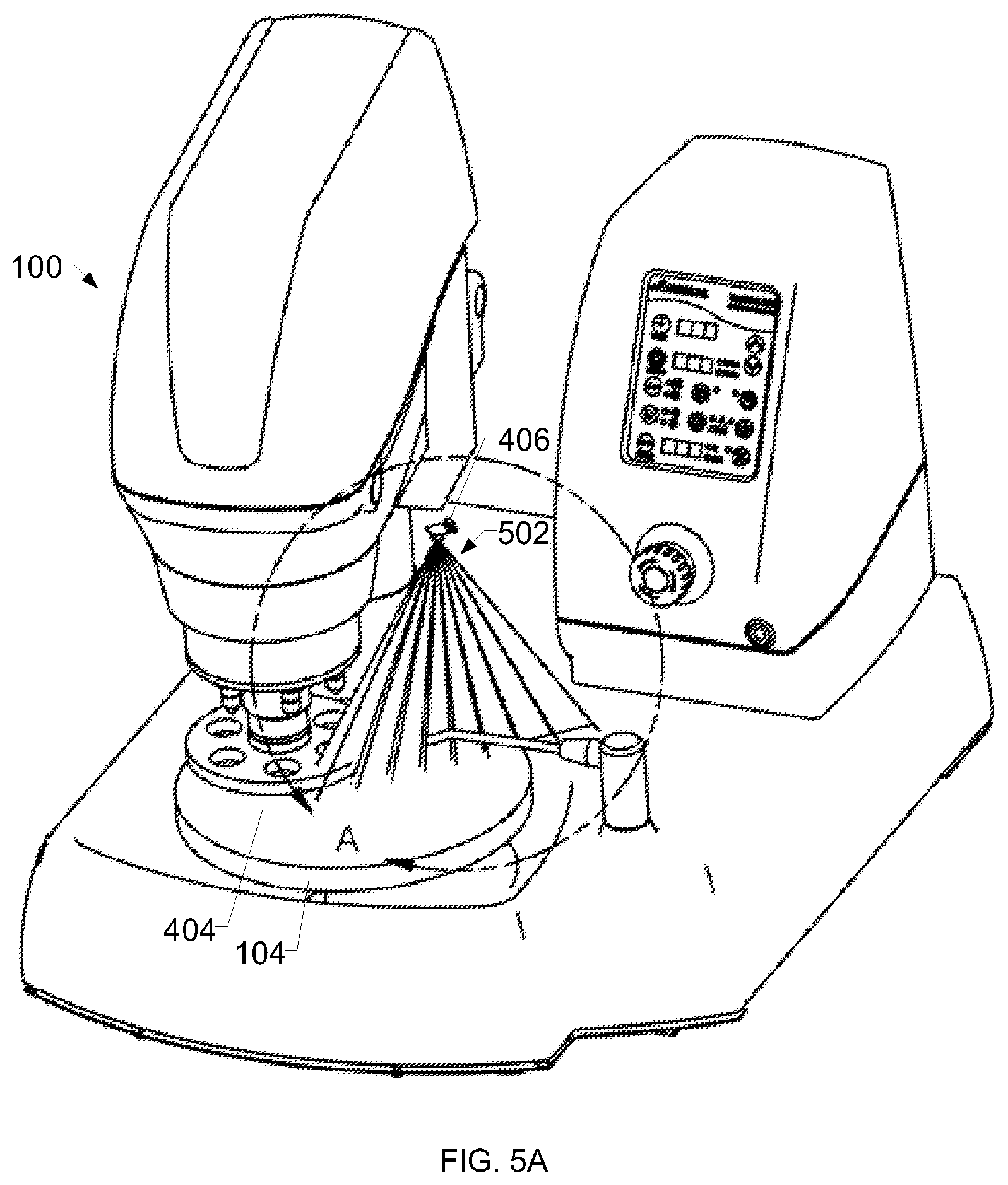 Patent US11787007 Figure 5 – Methods and apparatus to control a fluid dispenser on a metallurgical specimen preparation machine