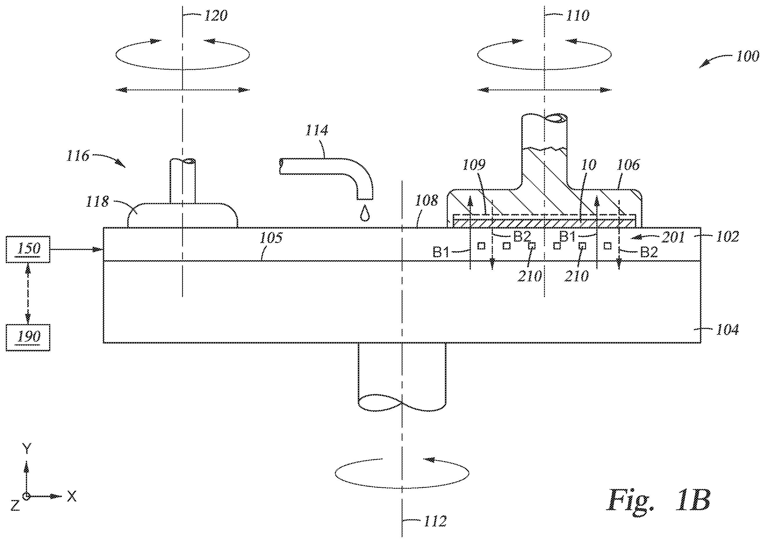 Patent US11787008 Figure 2 – Chemical mechanical polishing with applied magnetic field