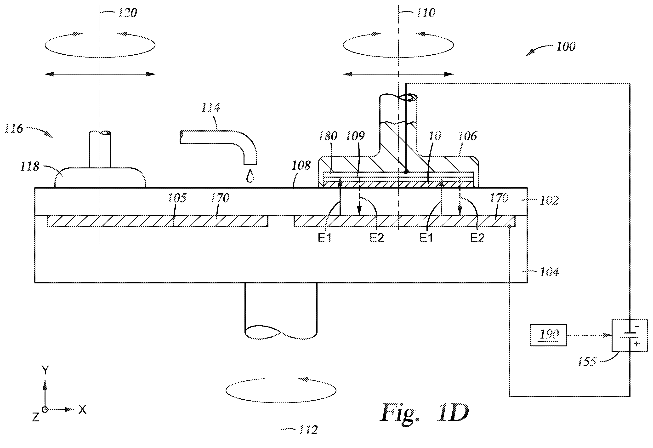 Patent US11787008 Figure 4 – Chemical mechanical polishing with applied magnetic field
