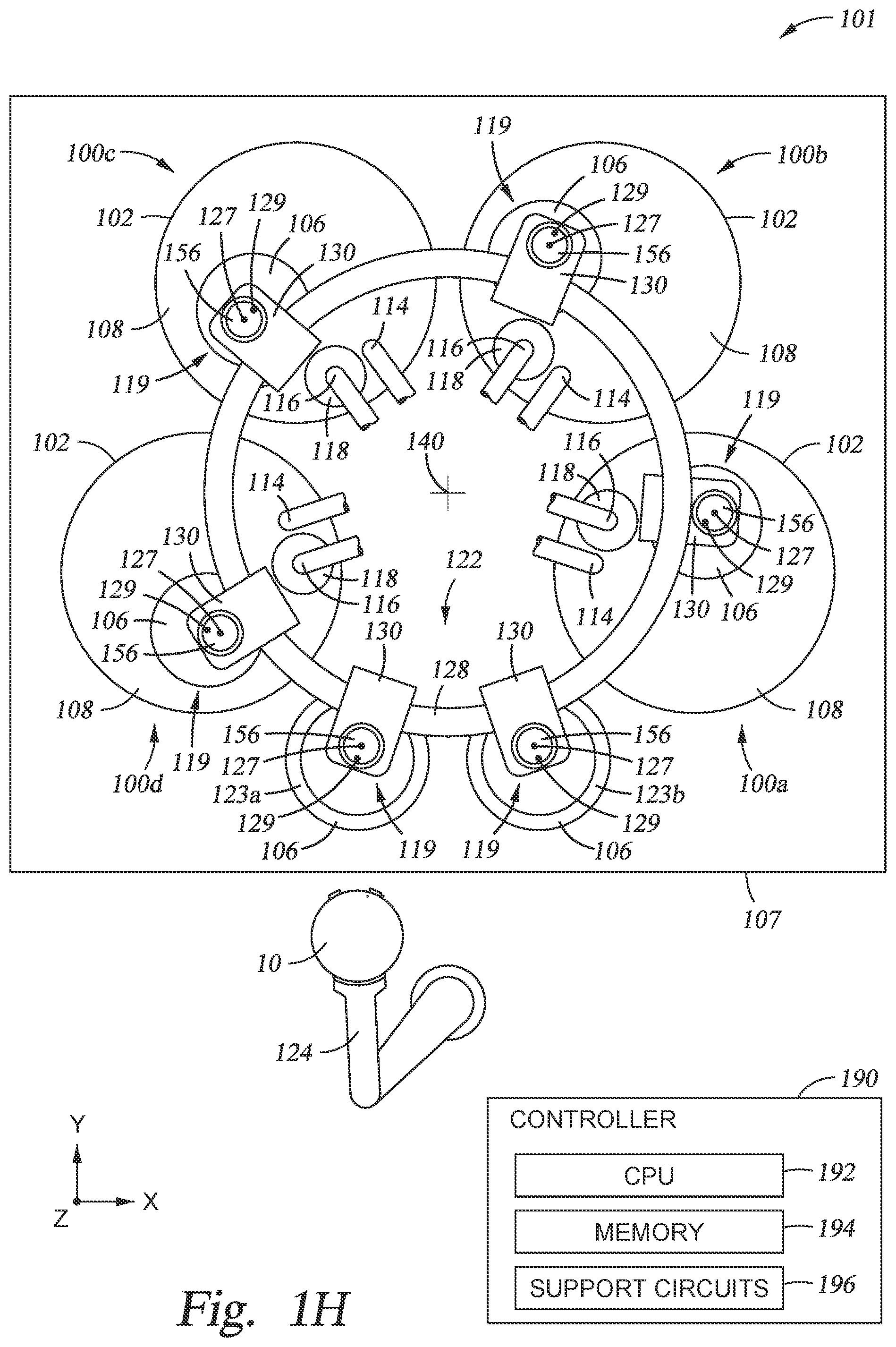 Patent US11787008 Figure 7 – Chemical mechanical polishing with applied magnetic field