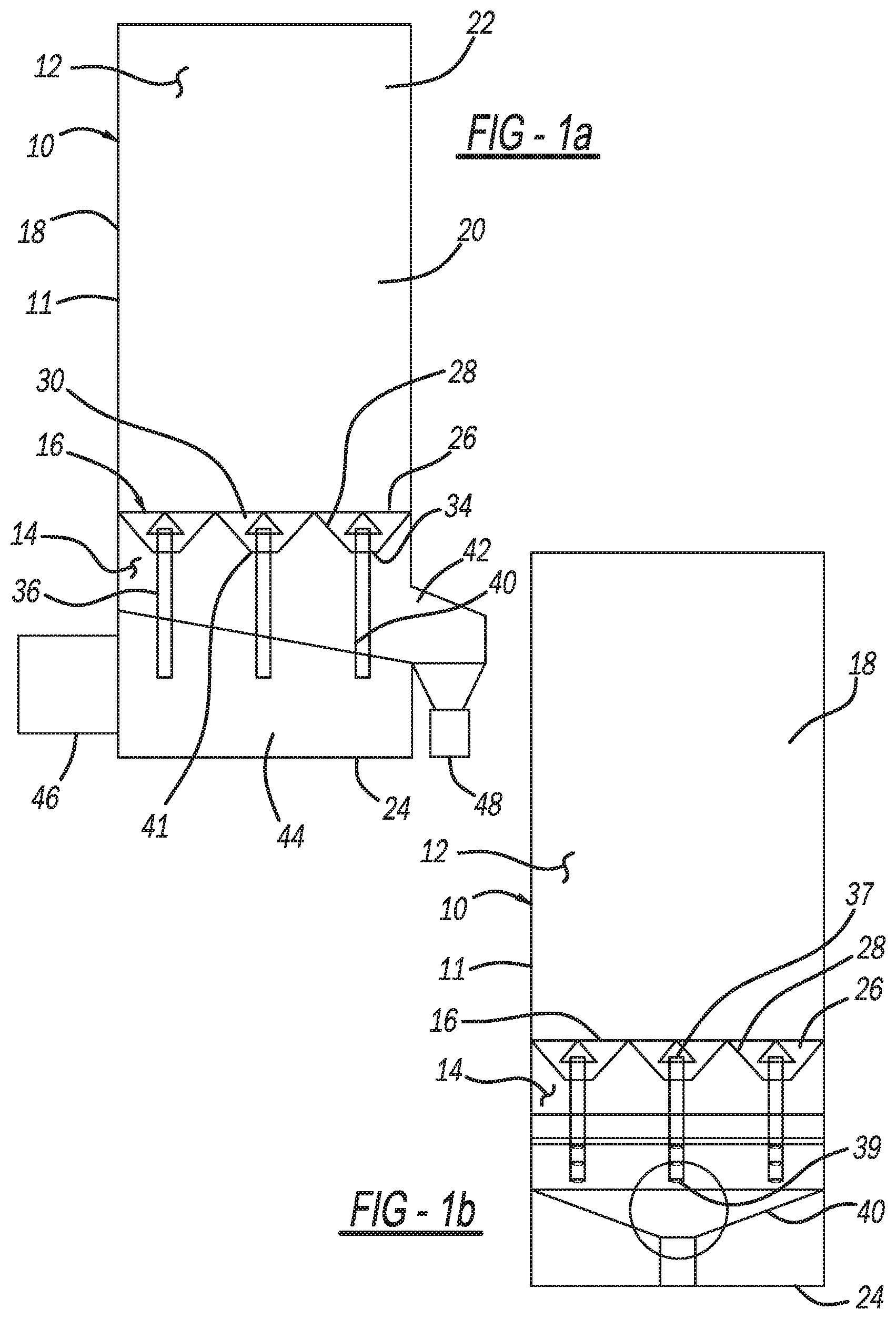 Patent US11787013 Figure 1 – Separation device for coating blasting and coating stripping booths