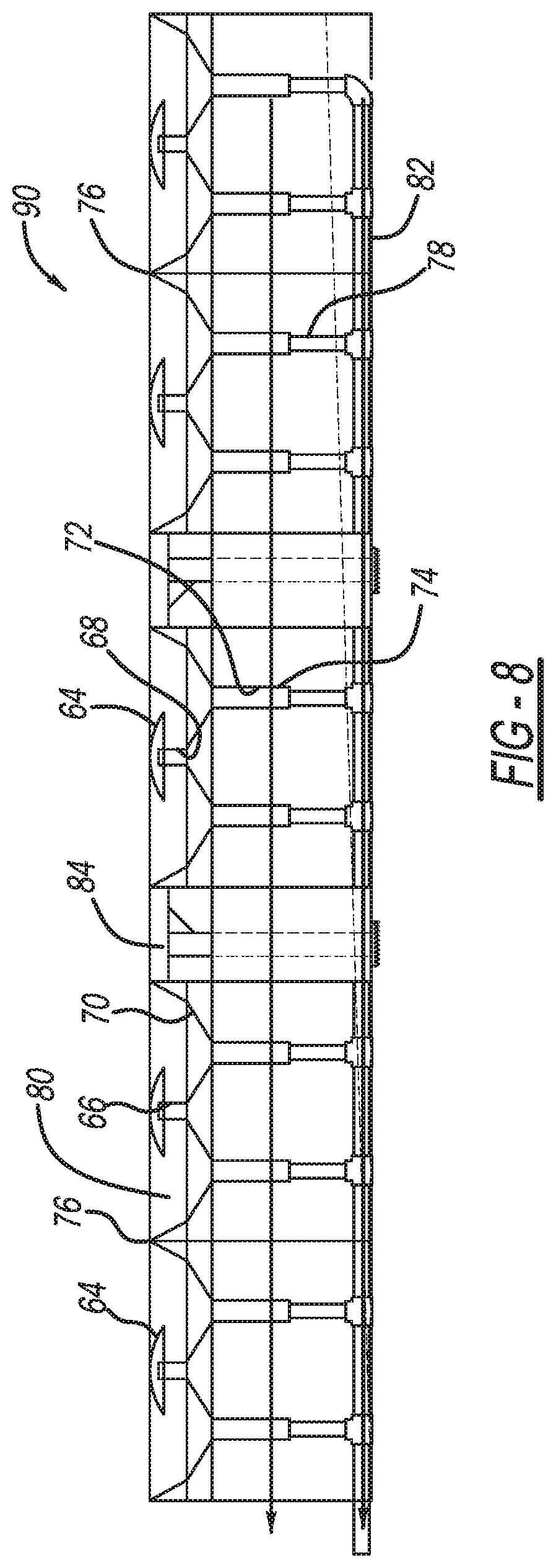 Patent US11787013 Figure 8 – Separation device for coating blasting and coating stripping booths