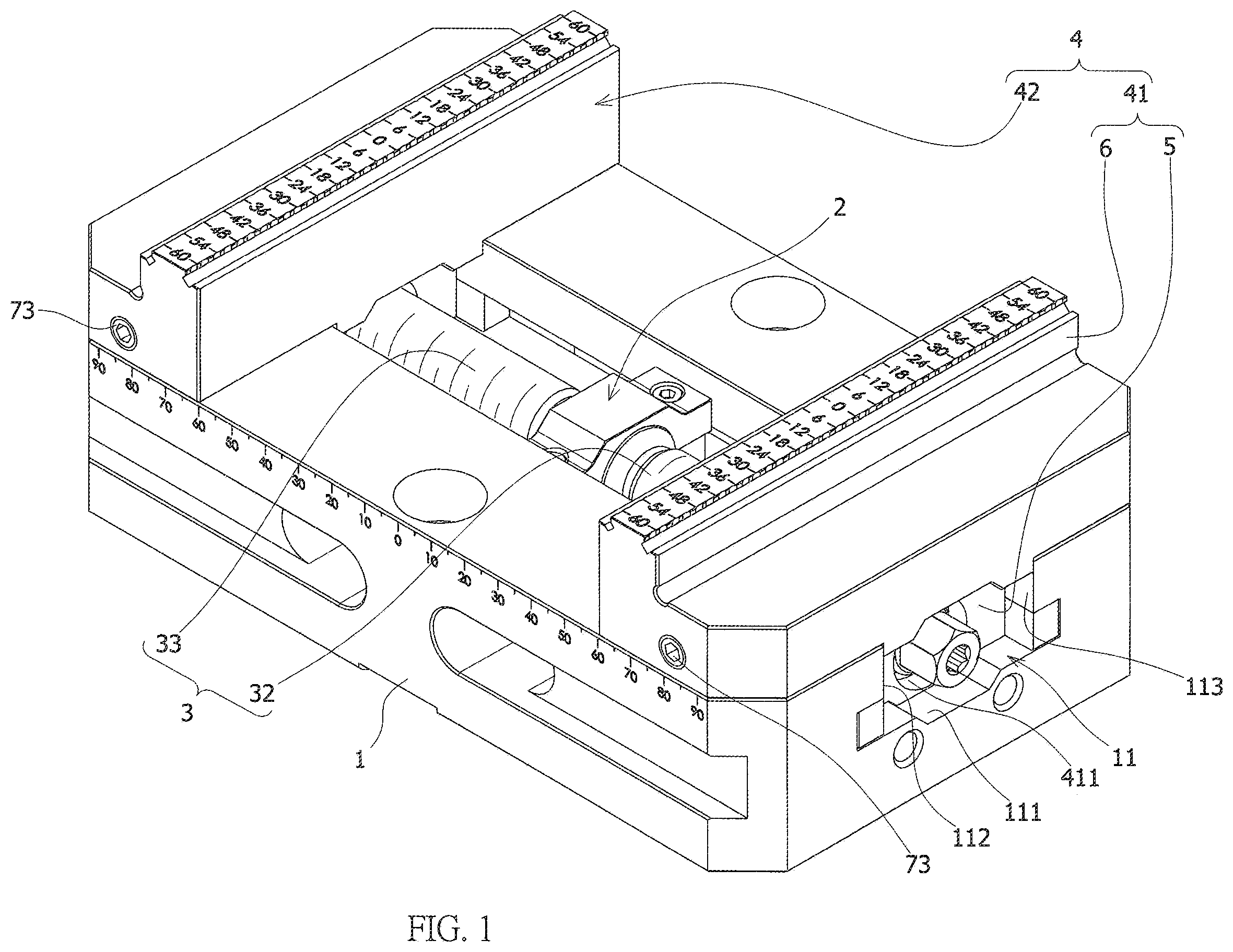 Patent US11787014 Figure 1 – Vice jaw deflecting structure