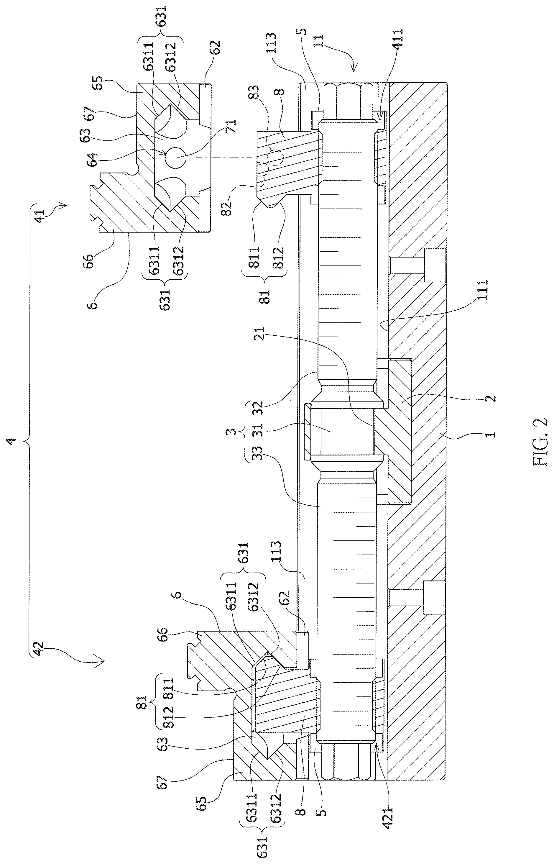 Patent US11787014 Figure 2 – Vice jaw deflecting structure