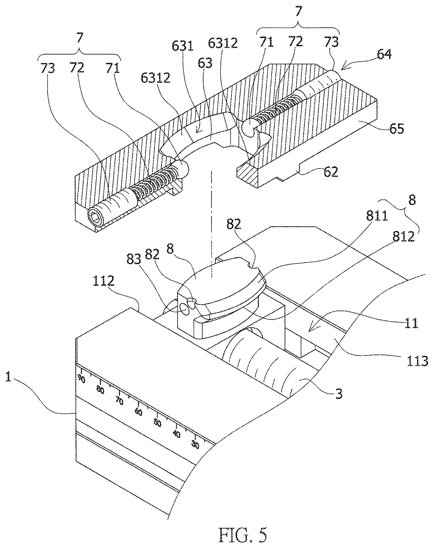 Patent US11787014 Figure 5 – Vice jaw deflecting structure