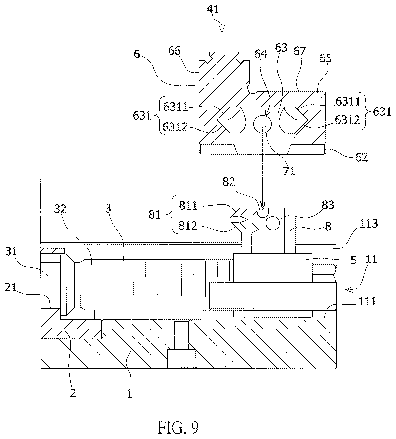 Patent US11787014 Figure 9 – Vice jaw deflecting structure